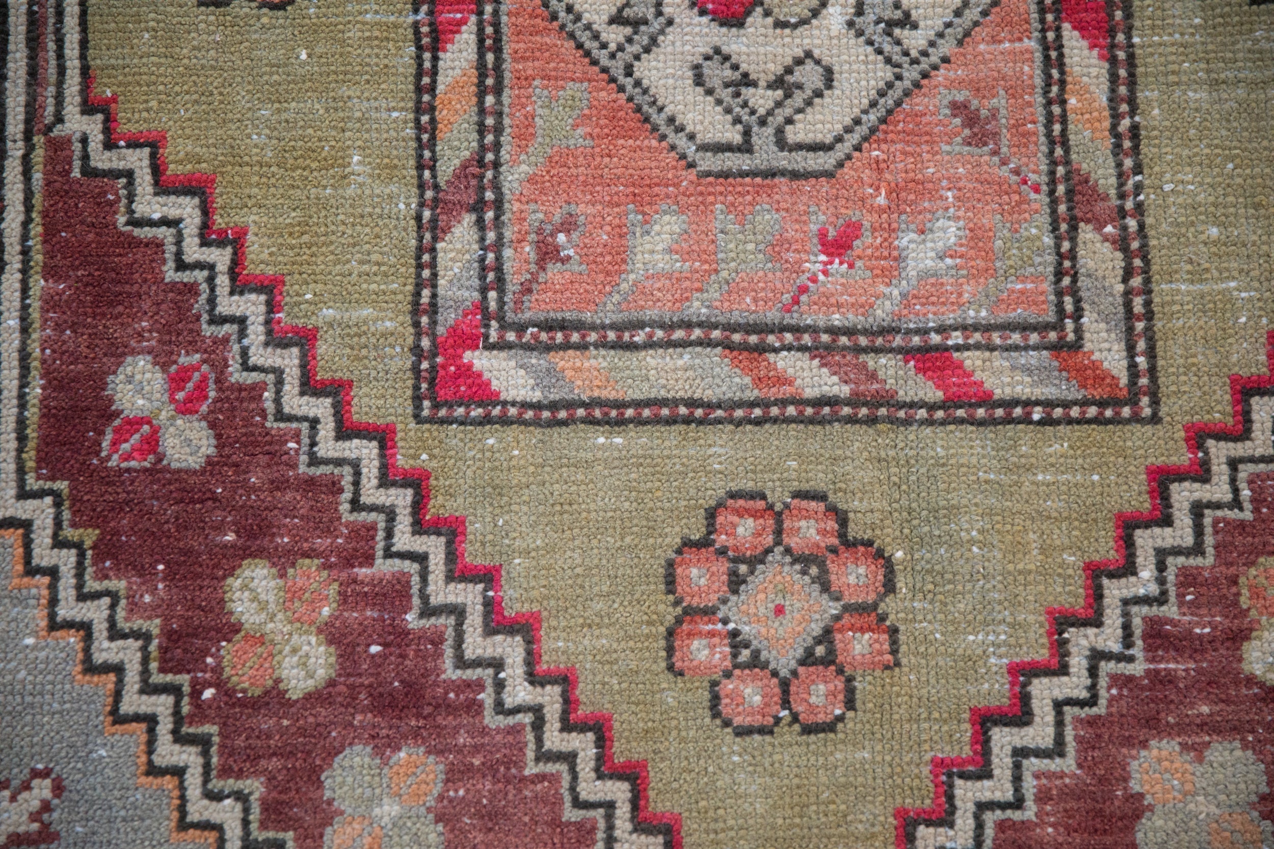 Vintage Distressed Oushak Carpet // ONH Item: 12446, Image 11