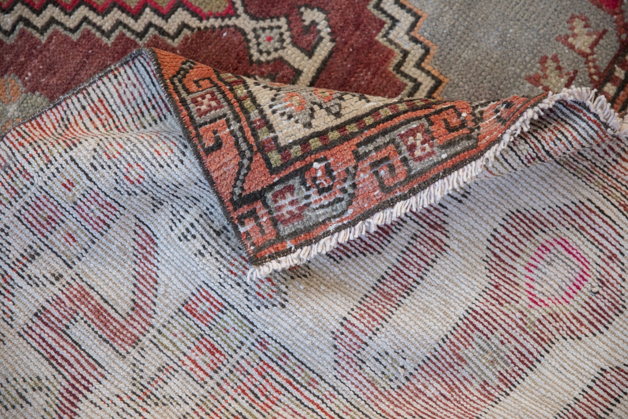 Vintage Distressed Oushak Carpet // ONH Item: 12446, Image 13