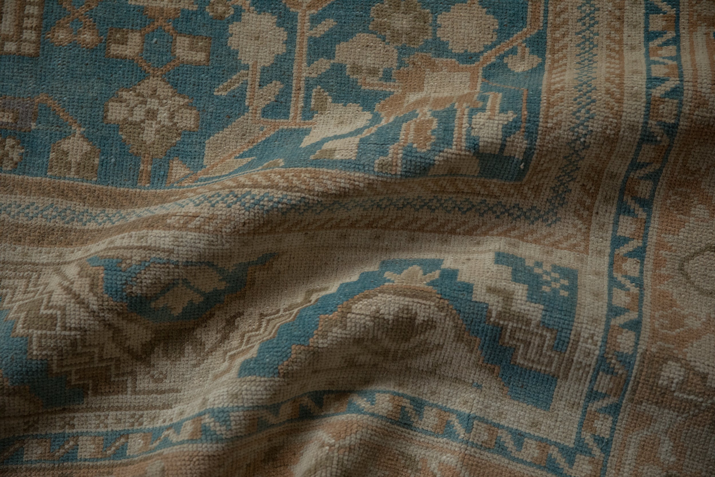 Vintage Distressed Oushak Carpet // ONH Item: 12479, Image 9