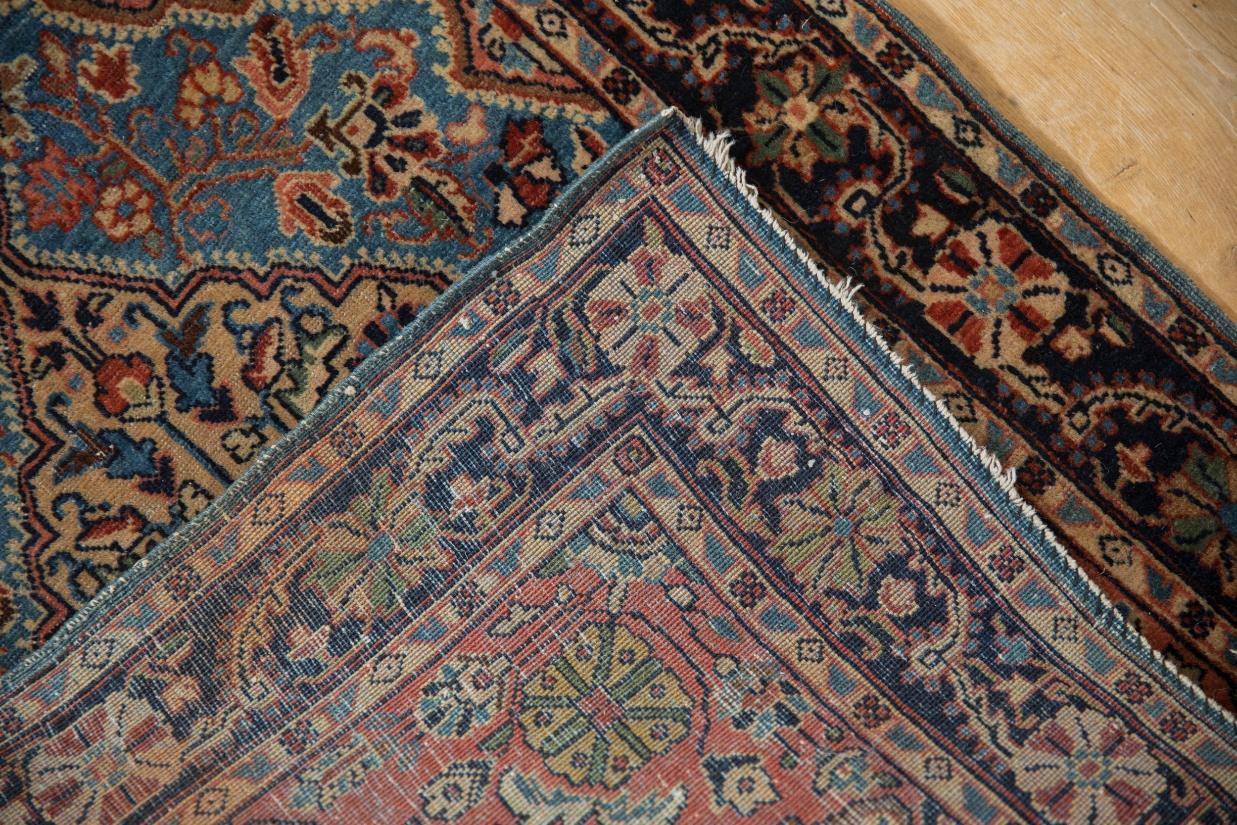 Vintage Farahan Sarouk Rug Mat // ONH Item: 12553, Image 8