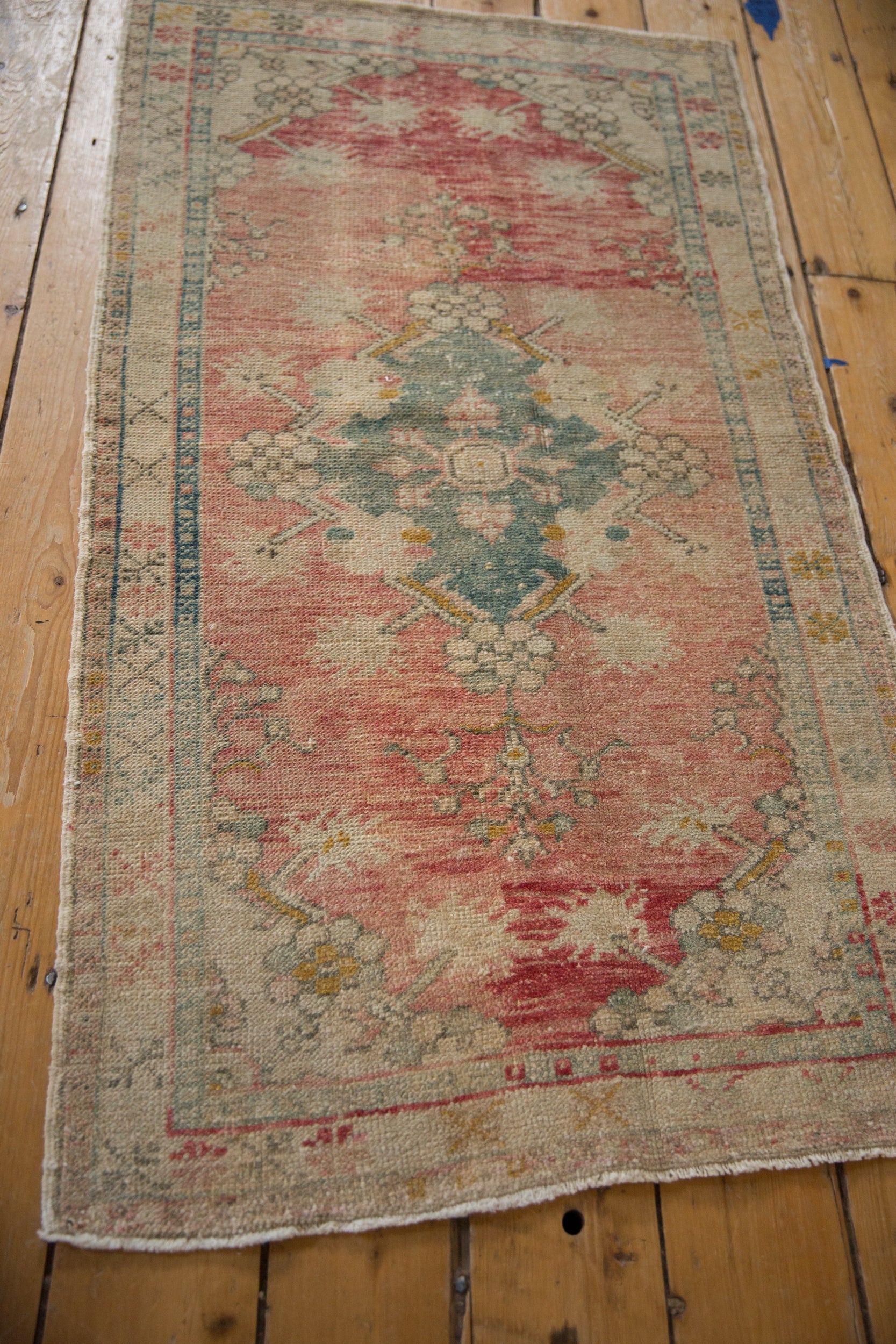 Vintage Distressed Oushak Rug // ONH Item: 12594, Image 7