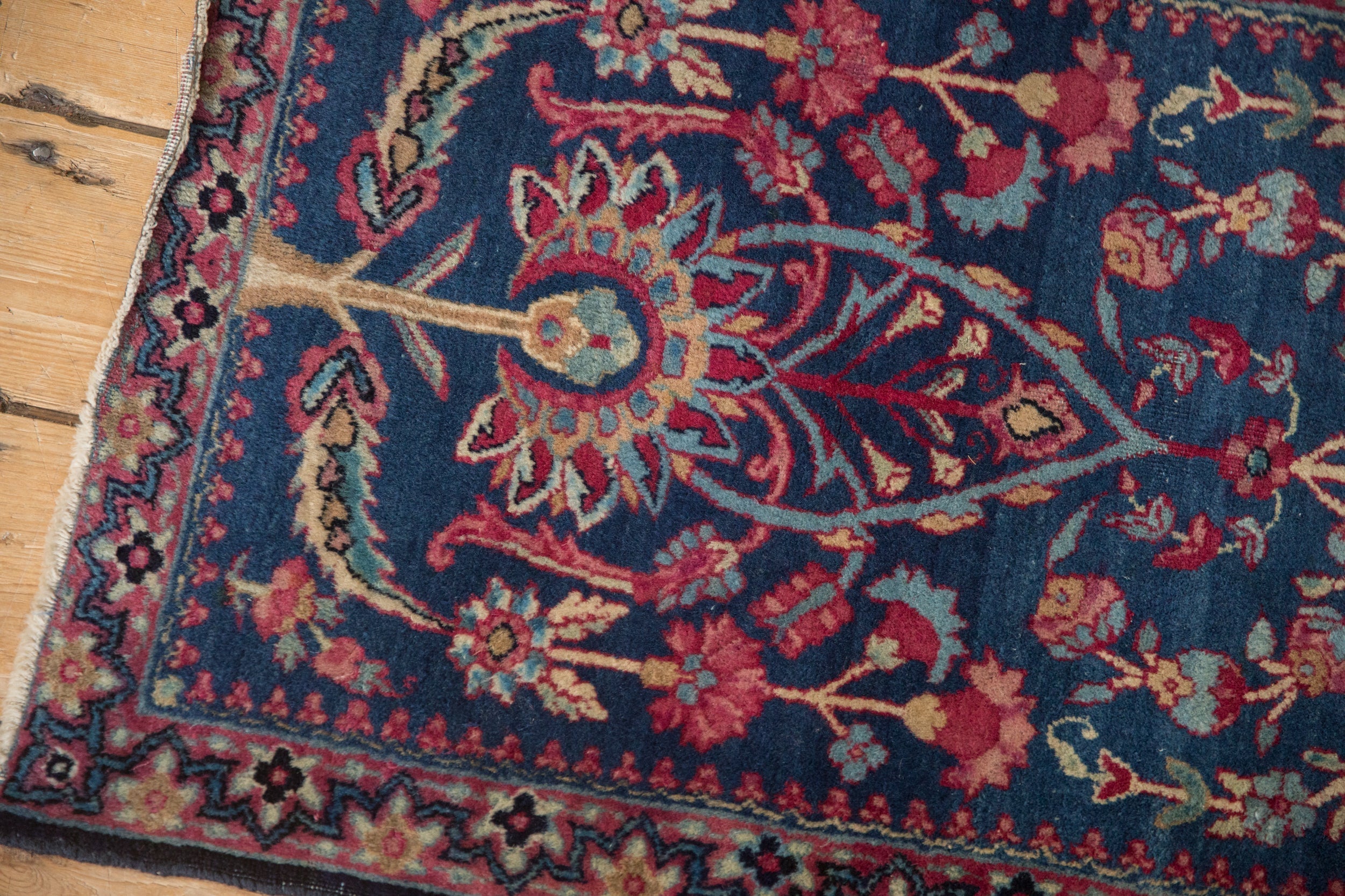 Antique Fine Kerman Square Rug Mat // ONH Item: 12616, Image 6