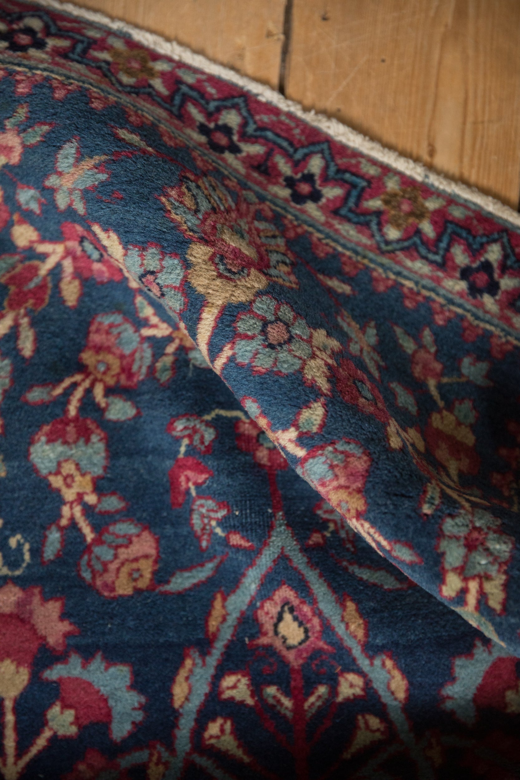 Antique Fine Kerman Square Rug Mat // ONH Item: 12616, Image 7