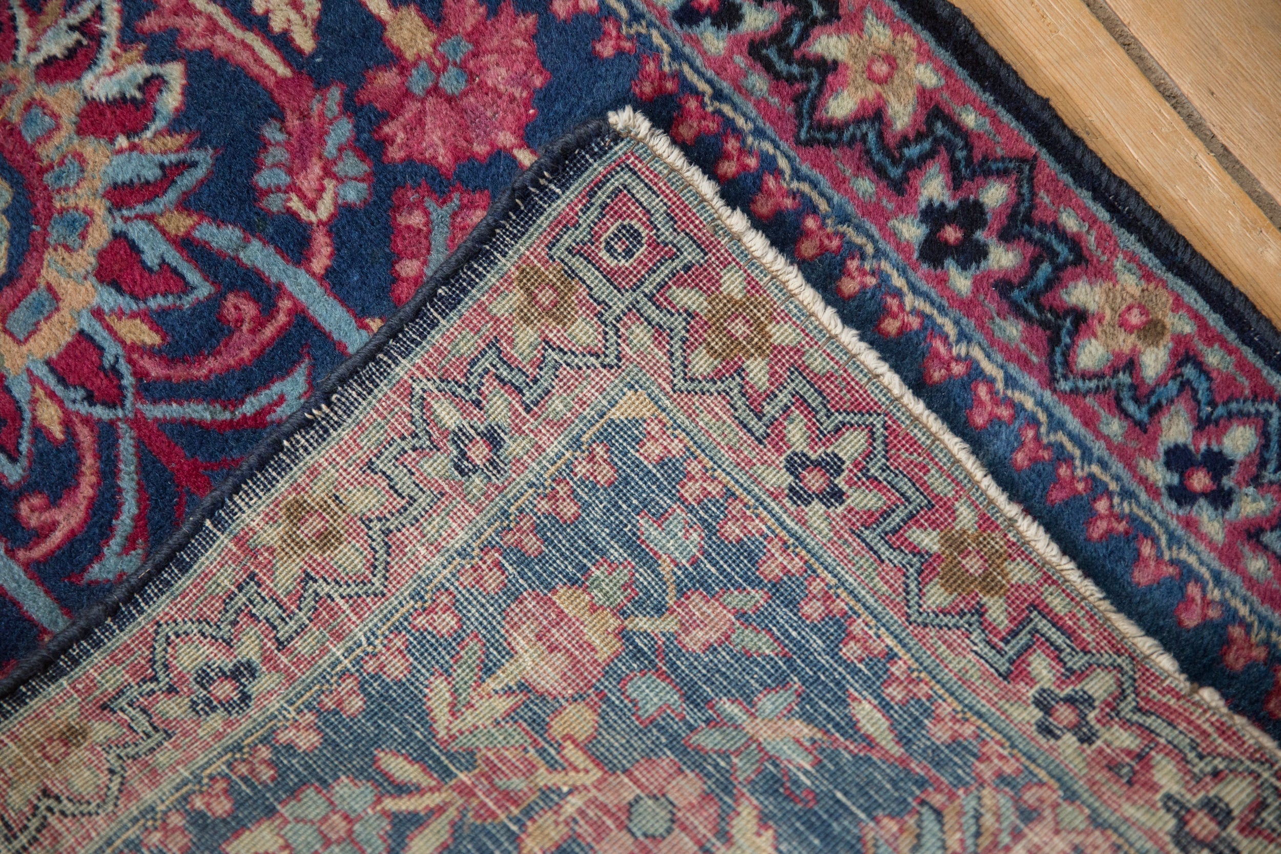 Antique Fine Kerman Square Rug Mat // ONH Item: 12616, Image 8