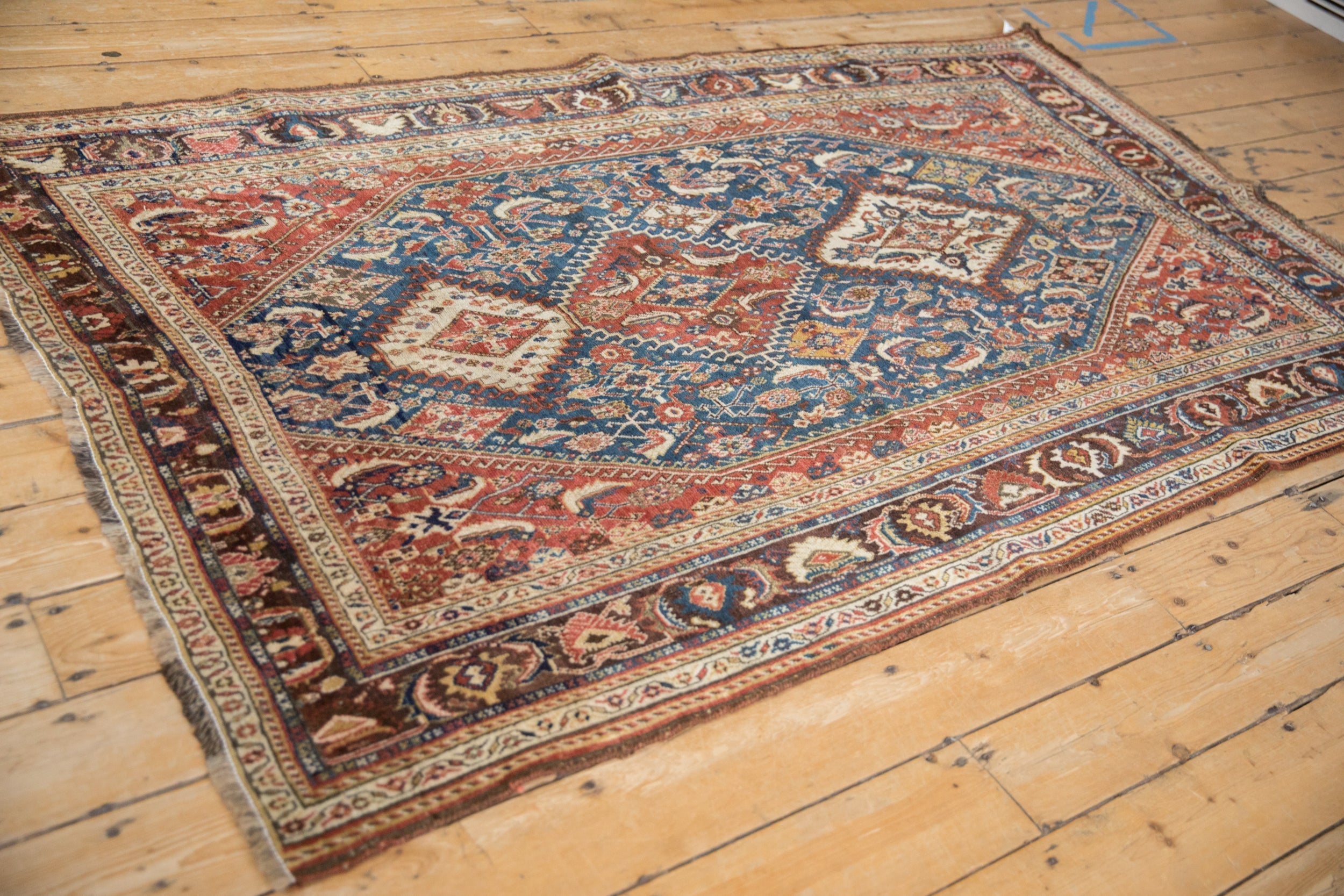 Antique Fine Qashqai Rug // ONH Item: 12617, Image 5