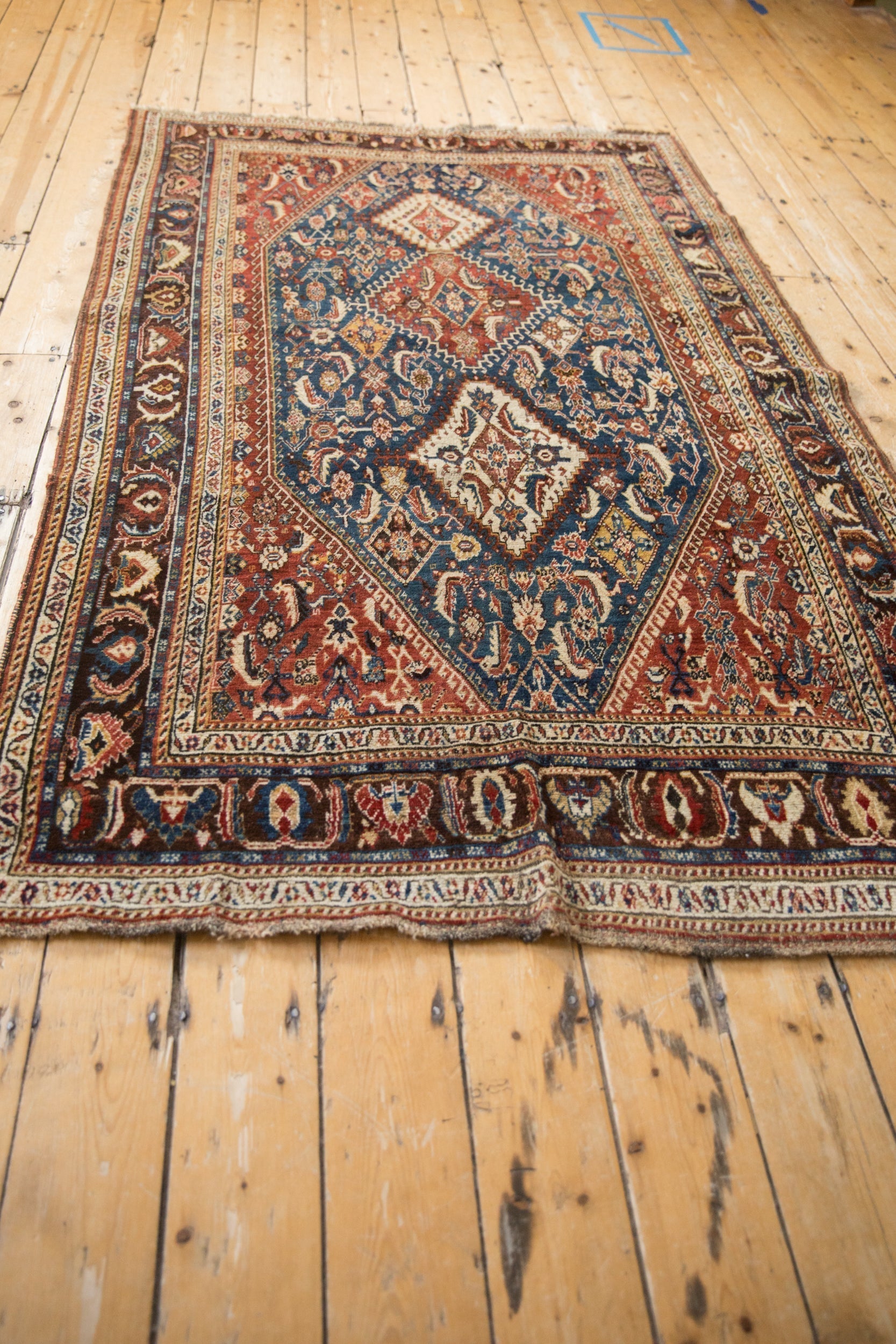 Antique Fine Qashqai Rug // ONH Item: 12617, Image 8