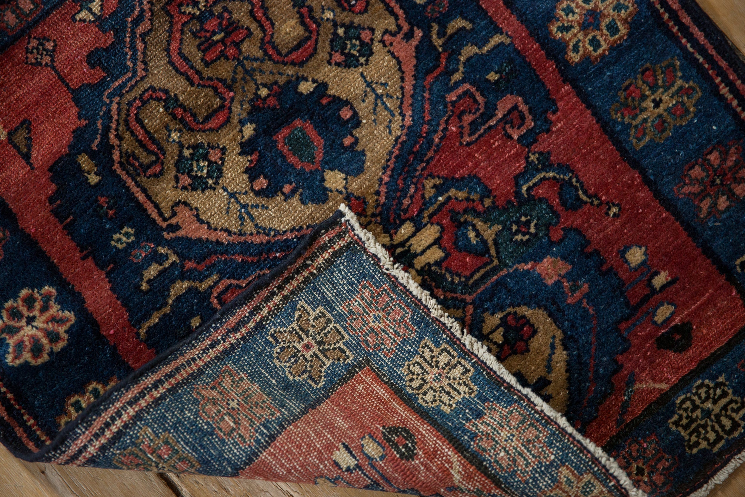 Antique Fine Malayer Square Rug Mat // ONH Item: 12649, Image 8