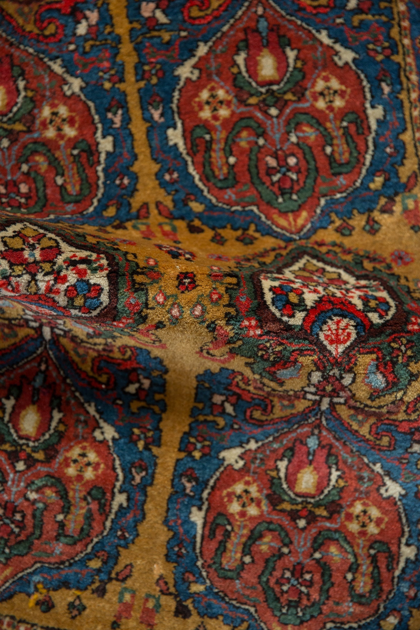 Antique Fine Farahan Sarouk Square Rug Mat // ONH Item: 12650, Image 8