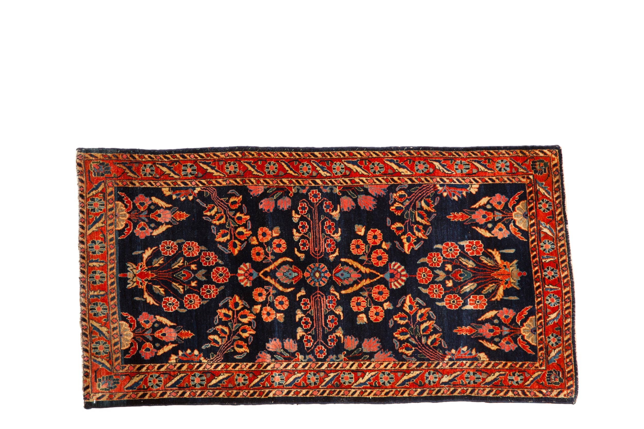 Antique Mohajeran Sarouk Rug Runner // ONH Item: 12658