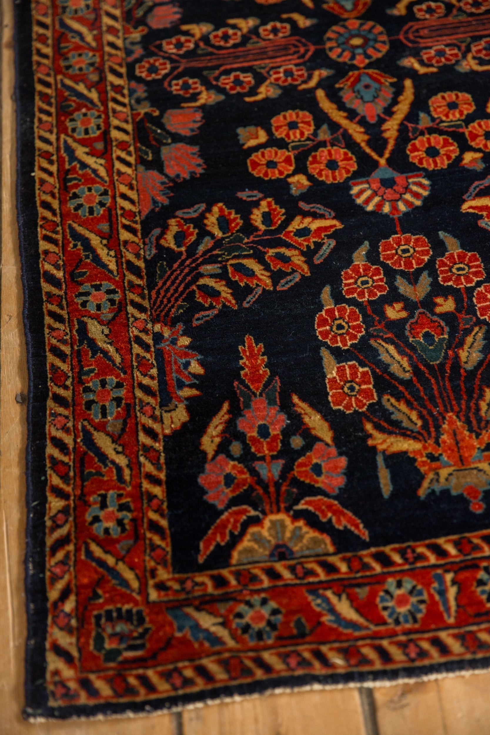 Antique Mohajeran Sarouk Rug Runner // ONH Item: 12658, Image 4