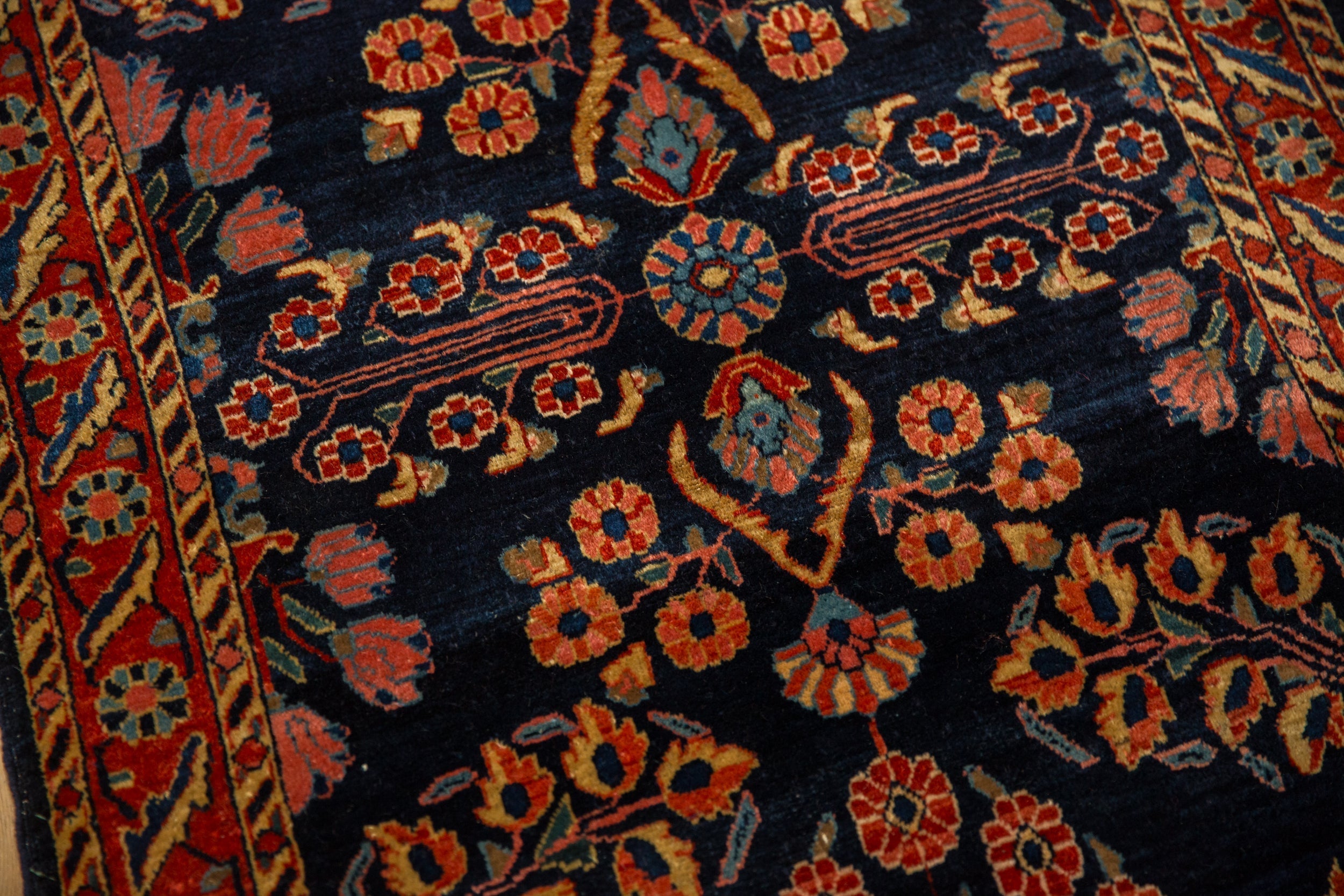 Antique Mohajeran Sarouk Rug Runner // ONH Item: 12658, Image 9