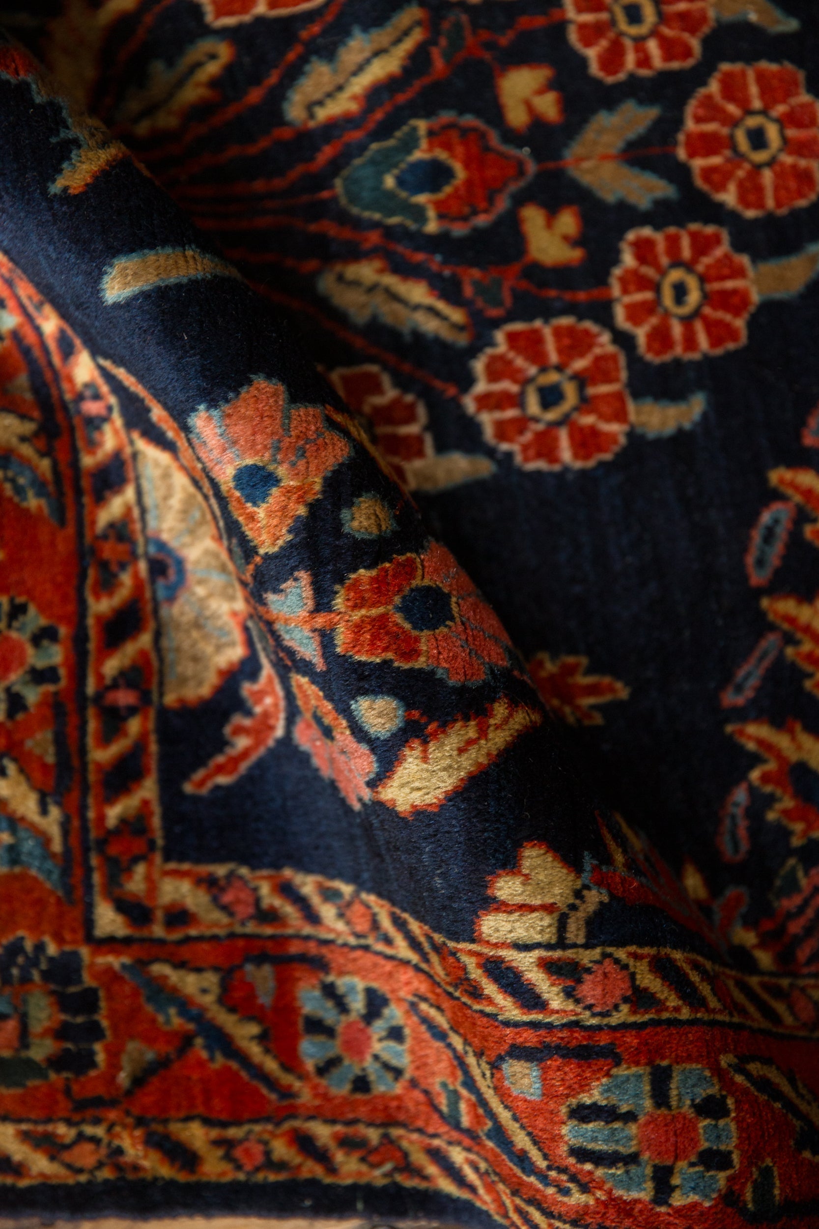 Antique Mohajeran Sarouk Rug Runner // ONH Item: 12658, Image 10