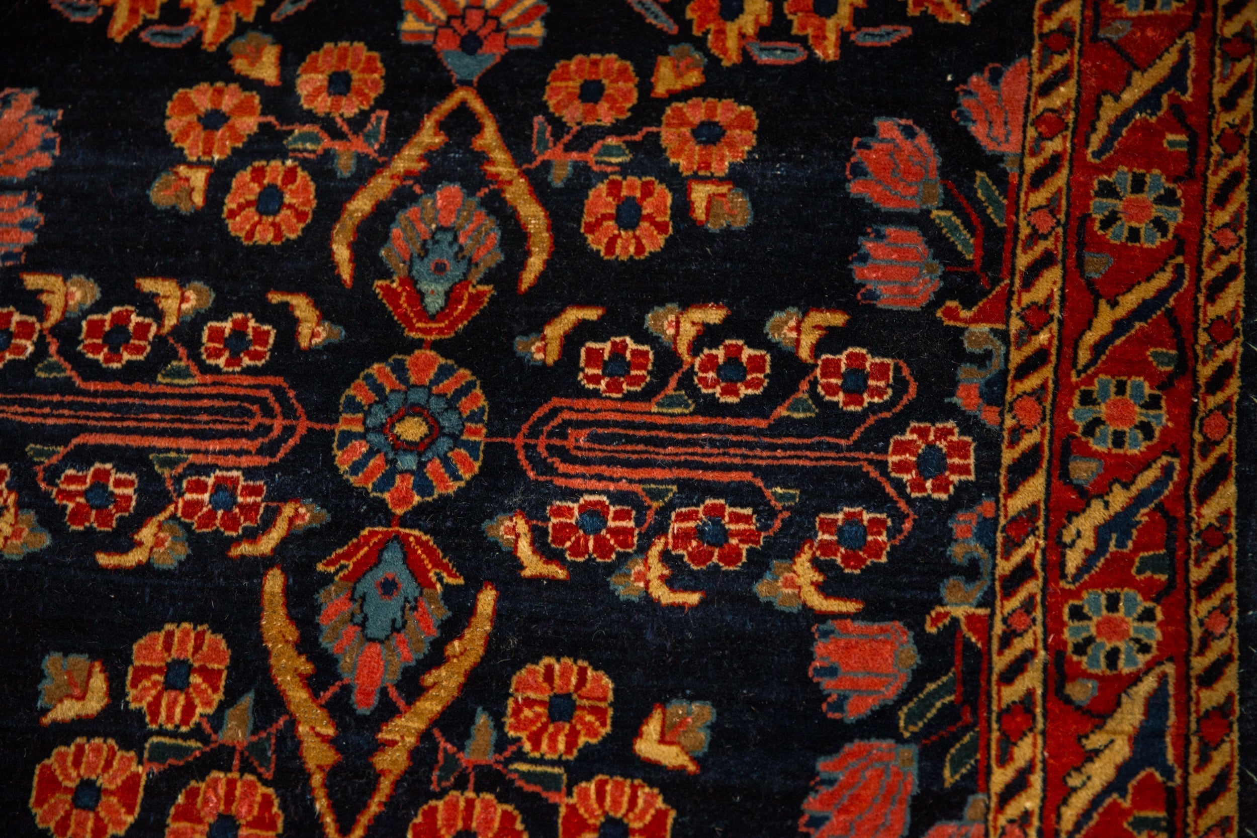Antique Mohajeran Sarouk Rug Runner // ONH Item: 12658, Image 12