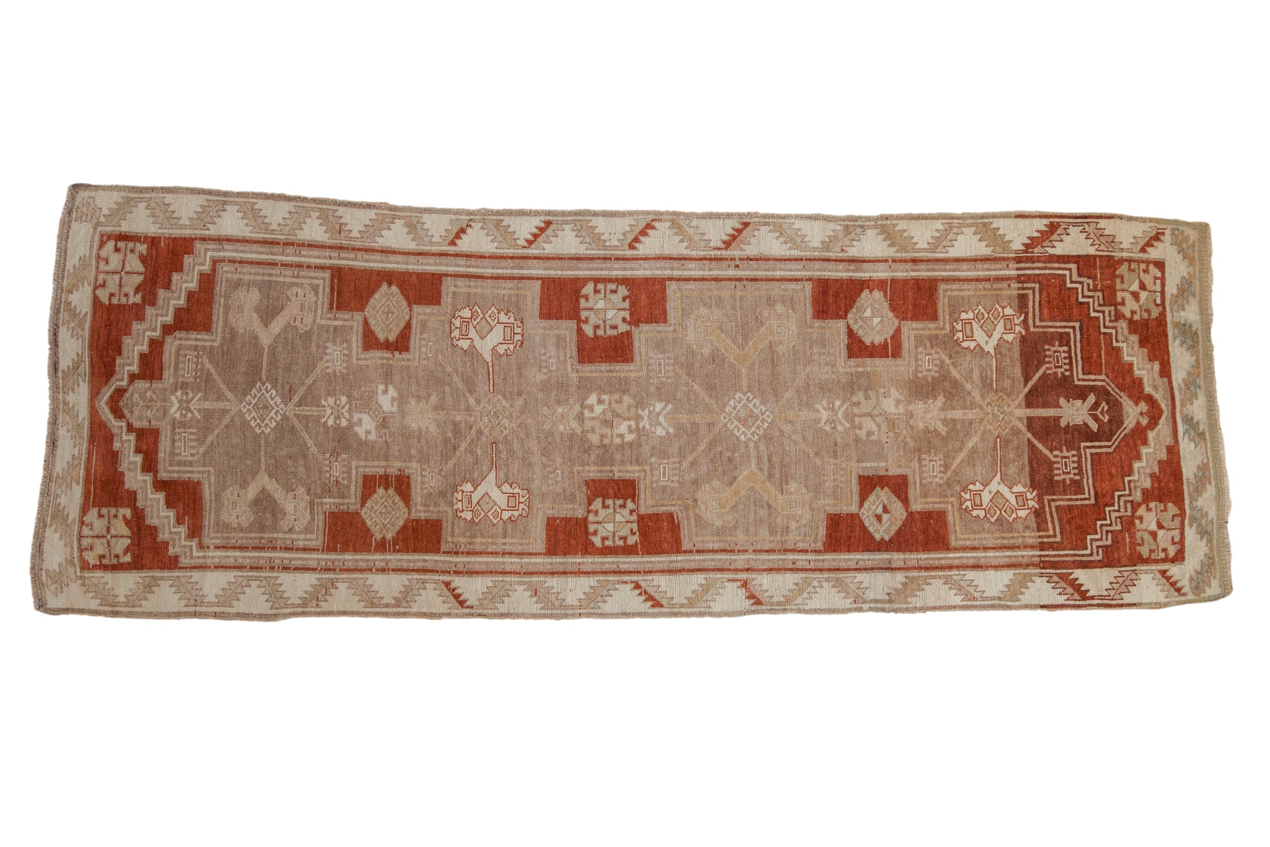 Vintage Distressed Kars Rug Runner // ONH Item: 12661