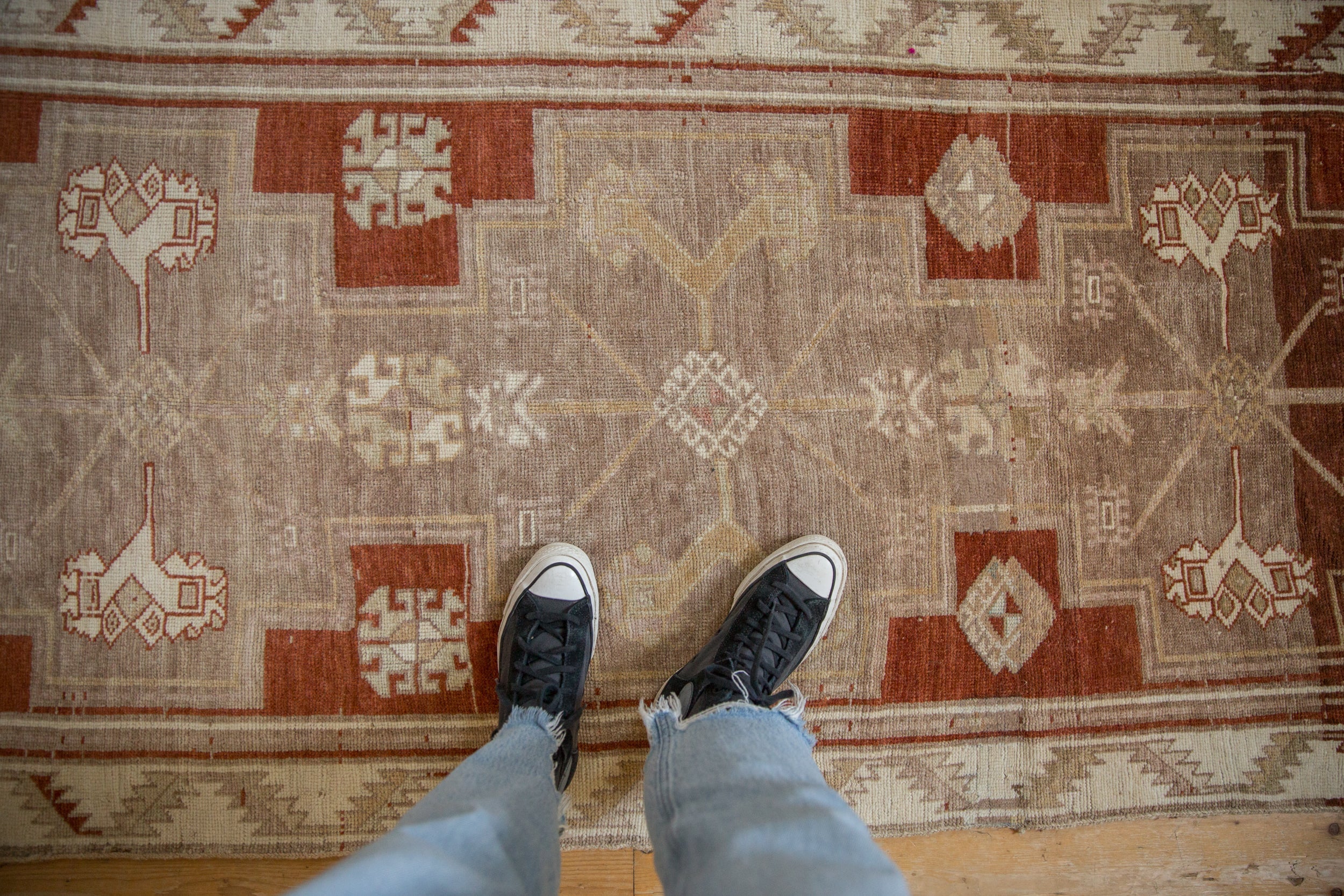 Vintage Distressed Kars Rug Runner // ONH Item: 12661, Image 1