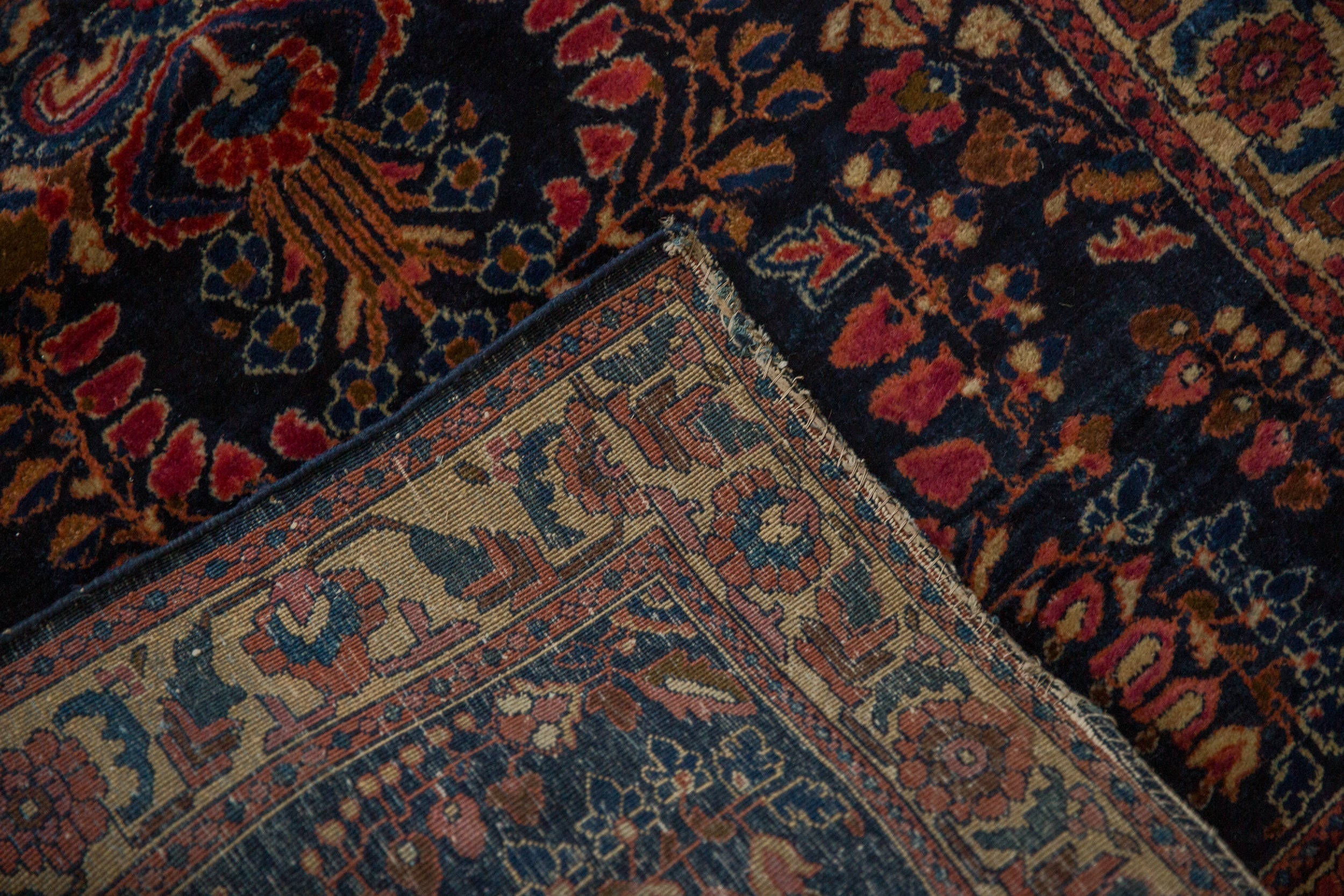 Antique Fine Mohajeran Sarouk Rug Runner // ONH Item: 12716, Image 8