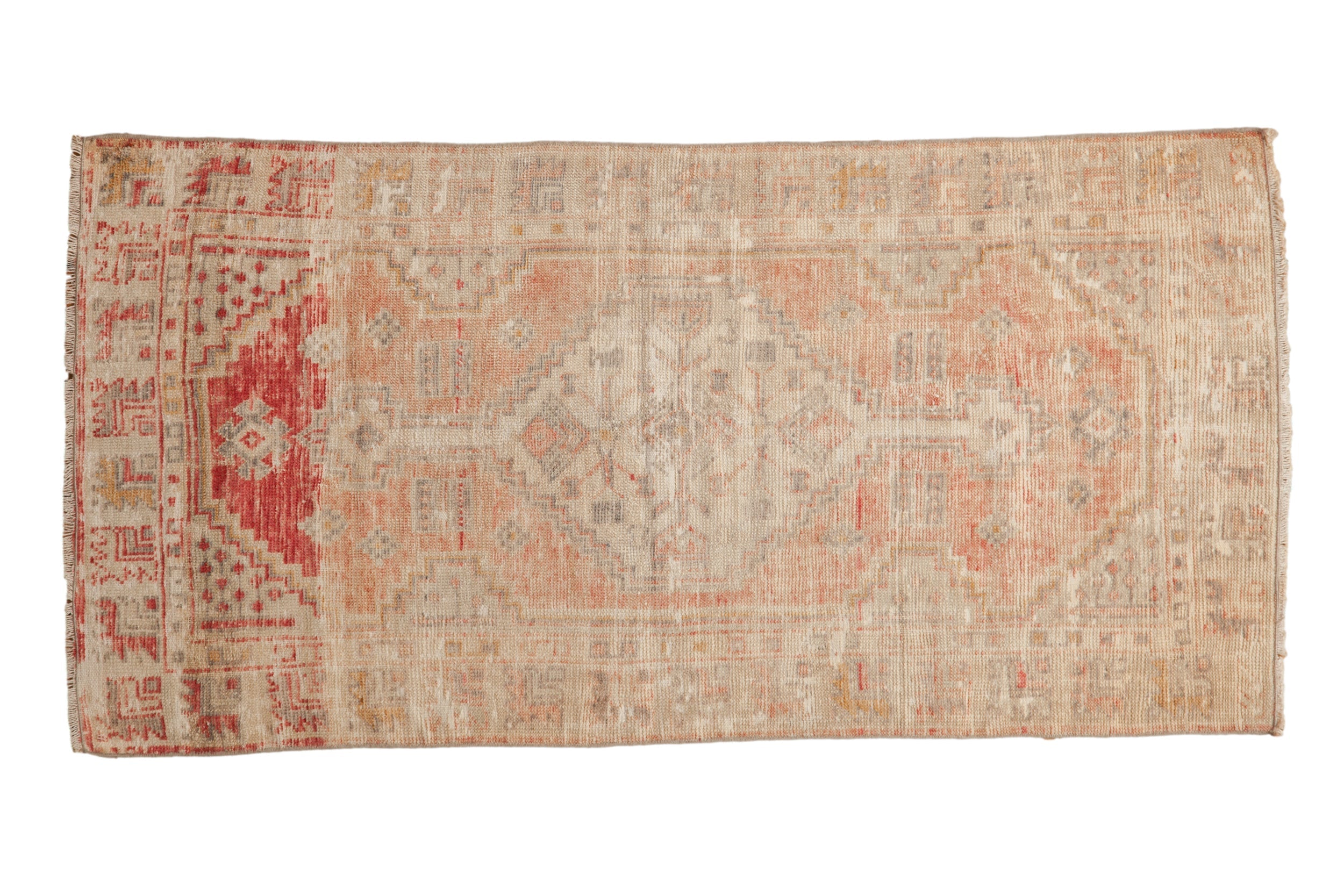 Vintage Distressed Oushak Rug Runner // ONH Item: 12791