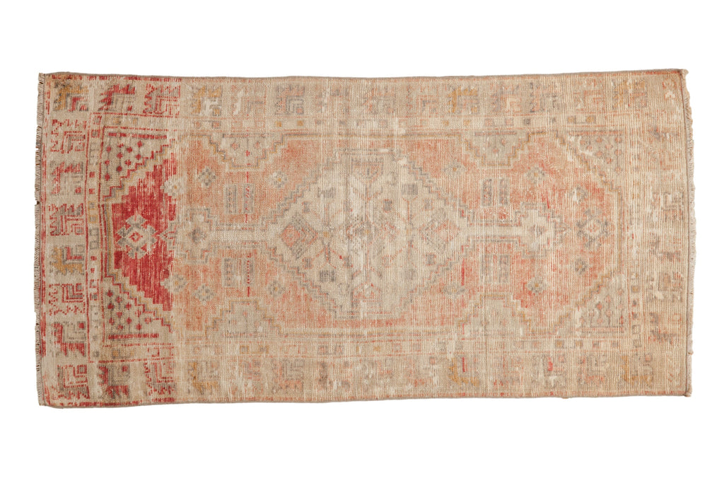 Vintage Distressed Oushak Rug Runner // ONH Item: 12791