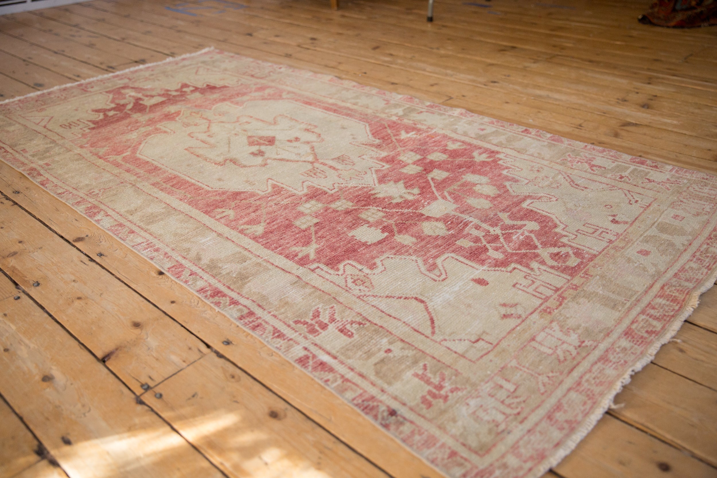Vintage Distressed Oushak Rug Runner // ONH Item: 12792, Image 3
