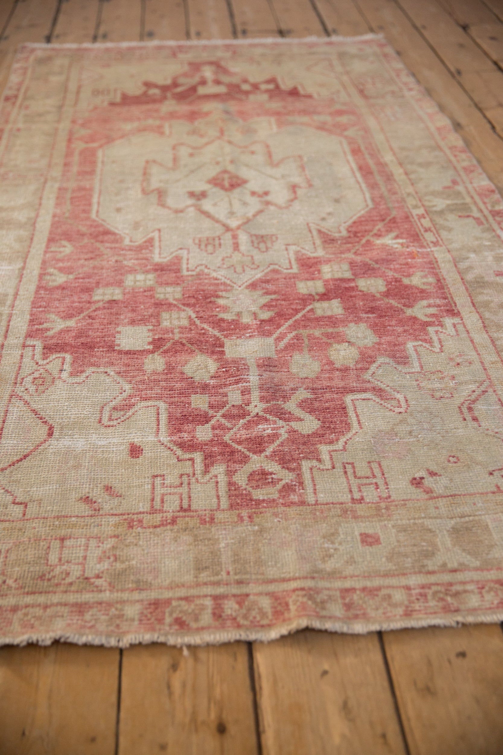 Vintage Distressed Oushak Rug Runner // ONH Item: 12792, Image 5