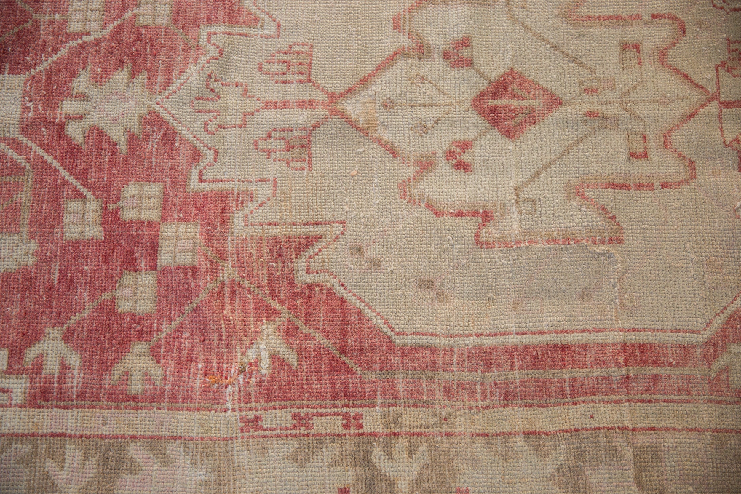 Vintage Distressed Oushak Rug Runner // ONH Item: 12792, Image 6