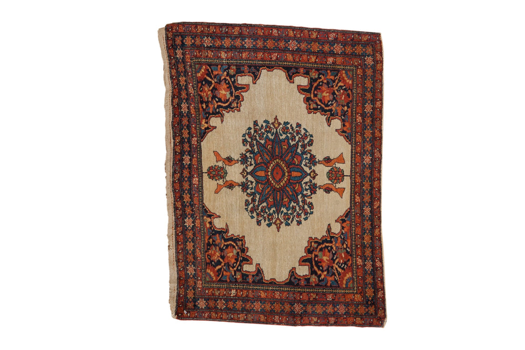 Antique Saddle Bag Farahan Sarouk Rug Mat // ONH Item: 12801