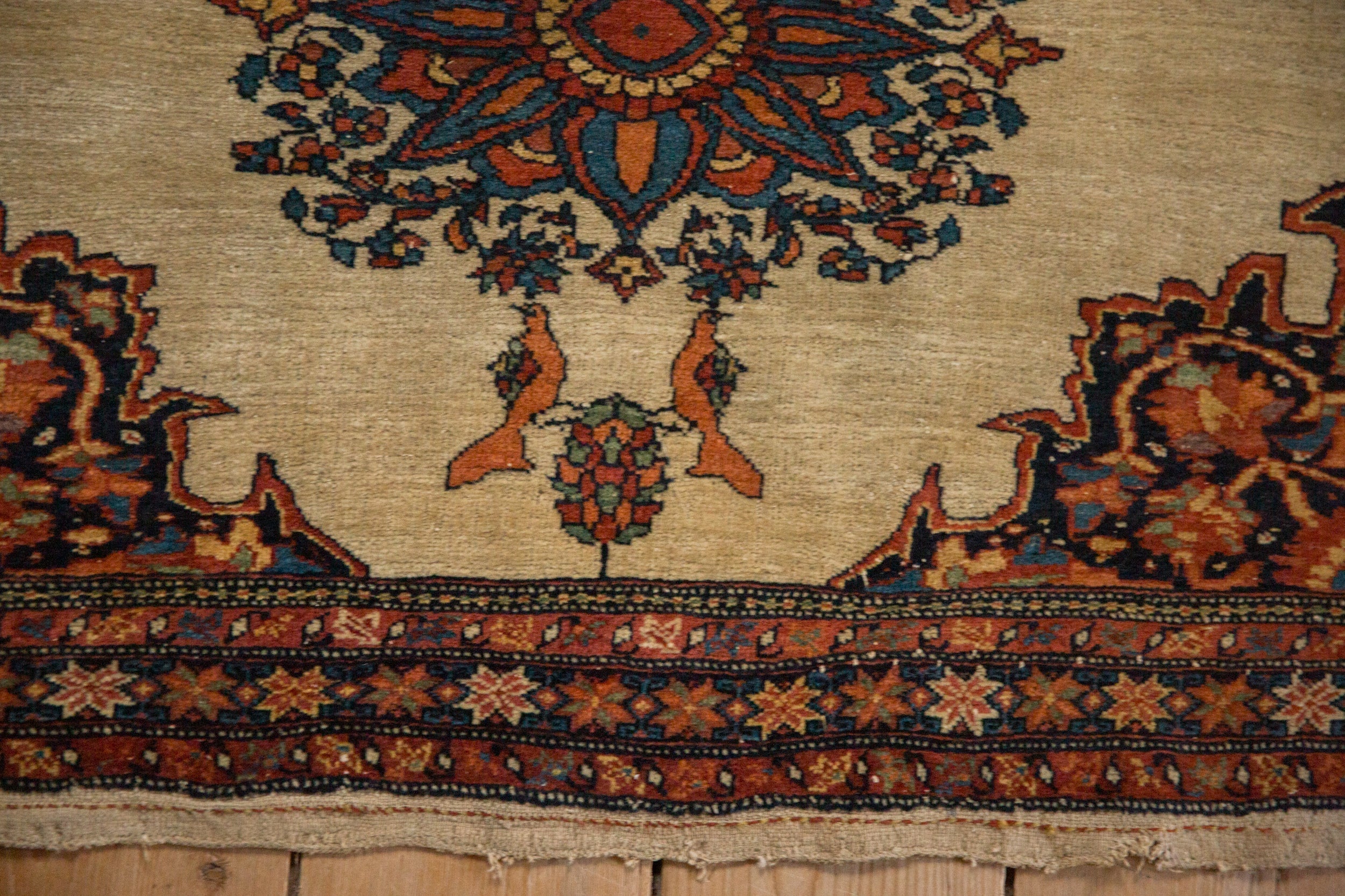Antique Saddle Bag Farahan Sarouk Rug Mat // ONH Item: 12801, Image 3