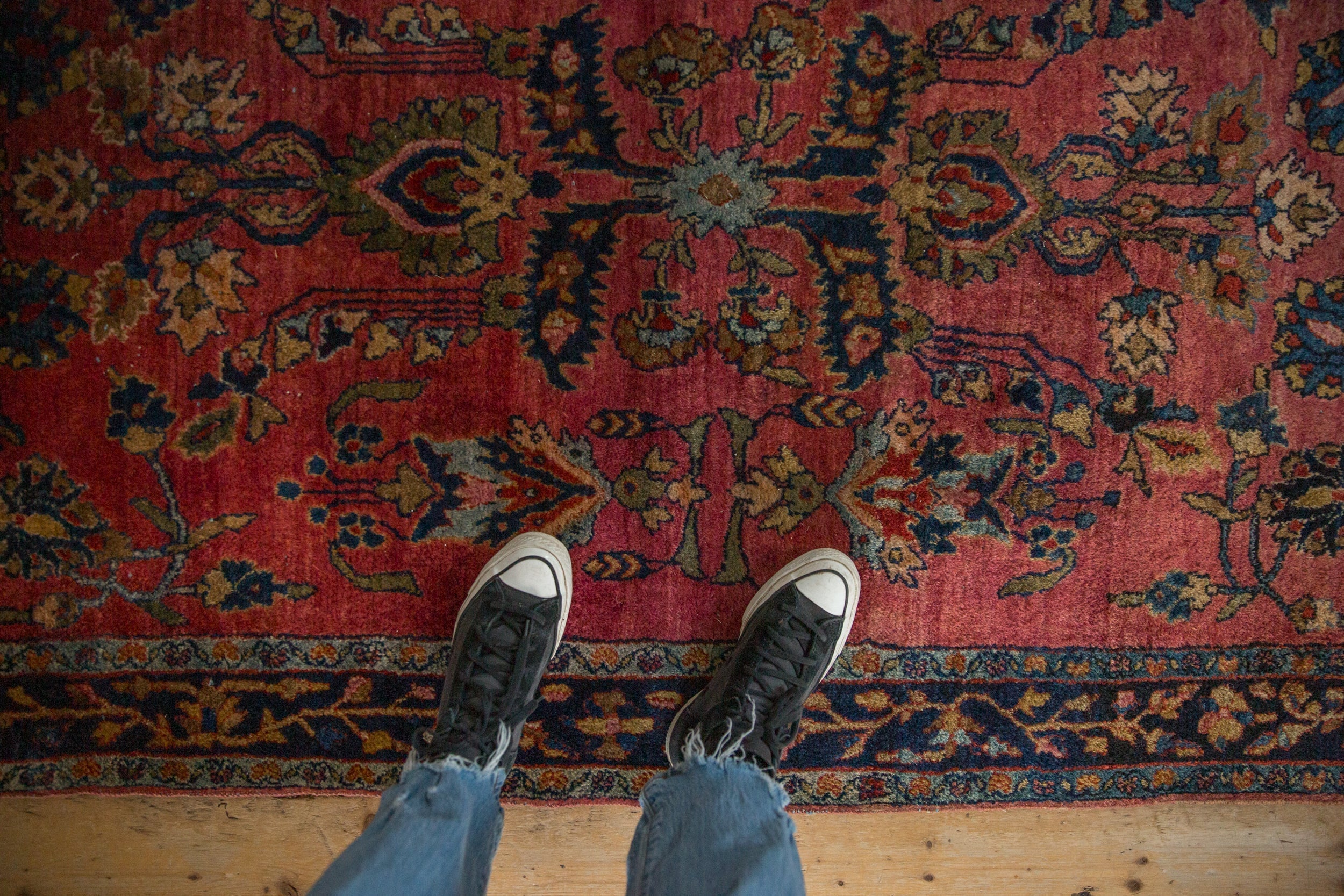 Antique Fine Sarouk Rug // ONH Item: 12838, Image 1