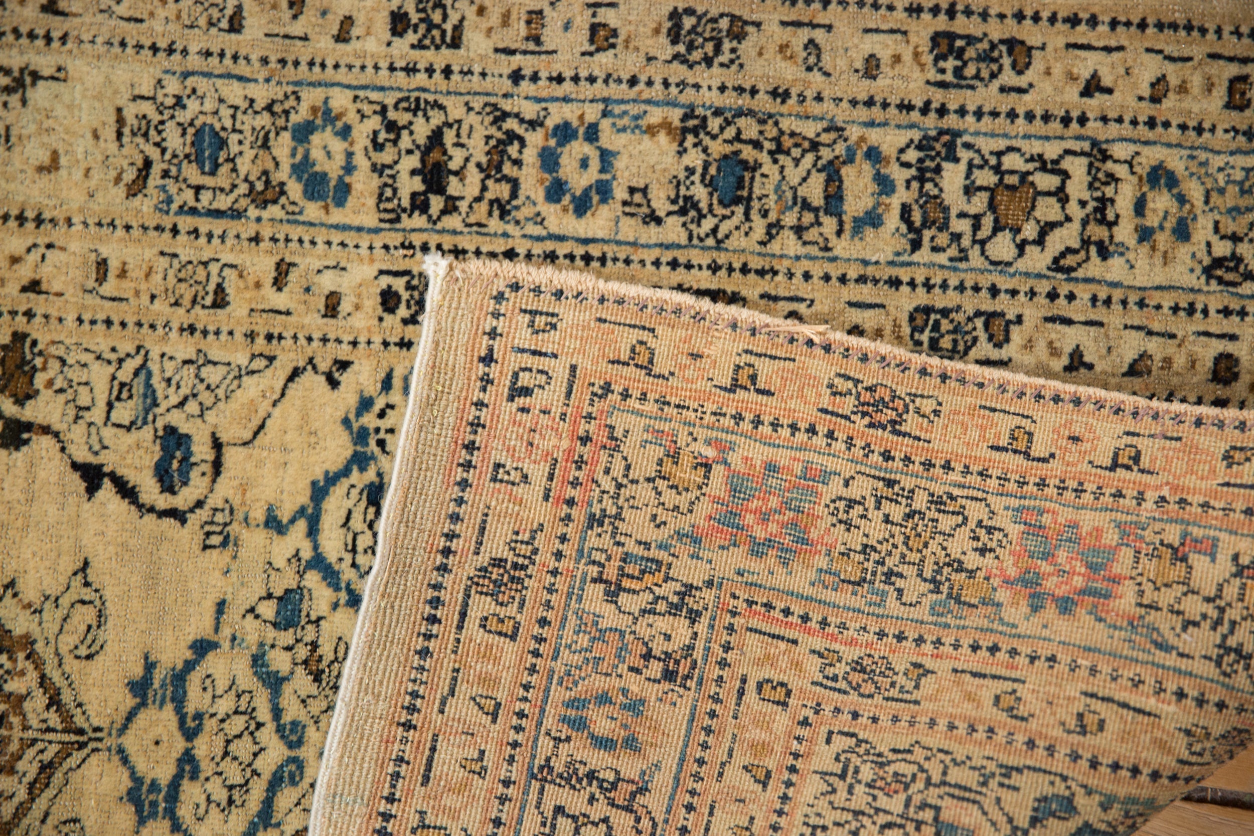 Antique Fine Tabriz Rug Mat // ONH Item: 12839, Image 8