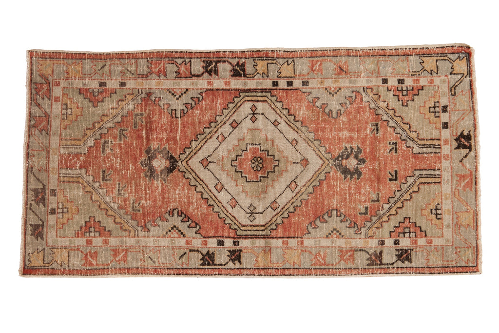 Vintage Distressed Oushak Rug Runner // ONH Item: 12845