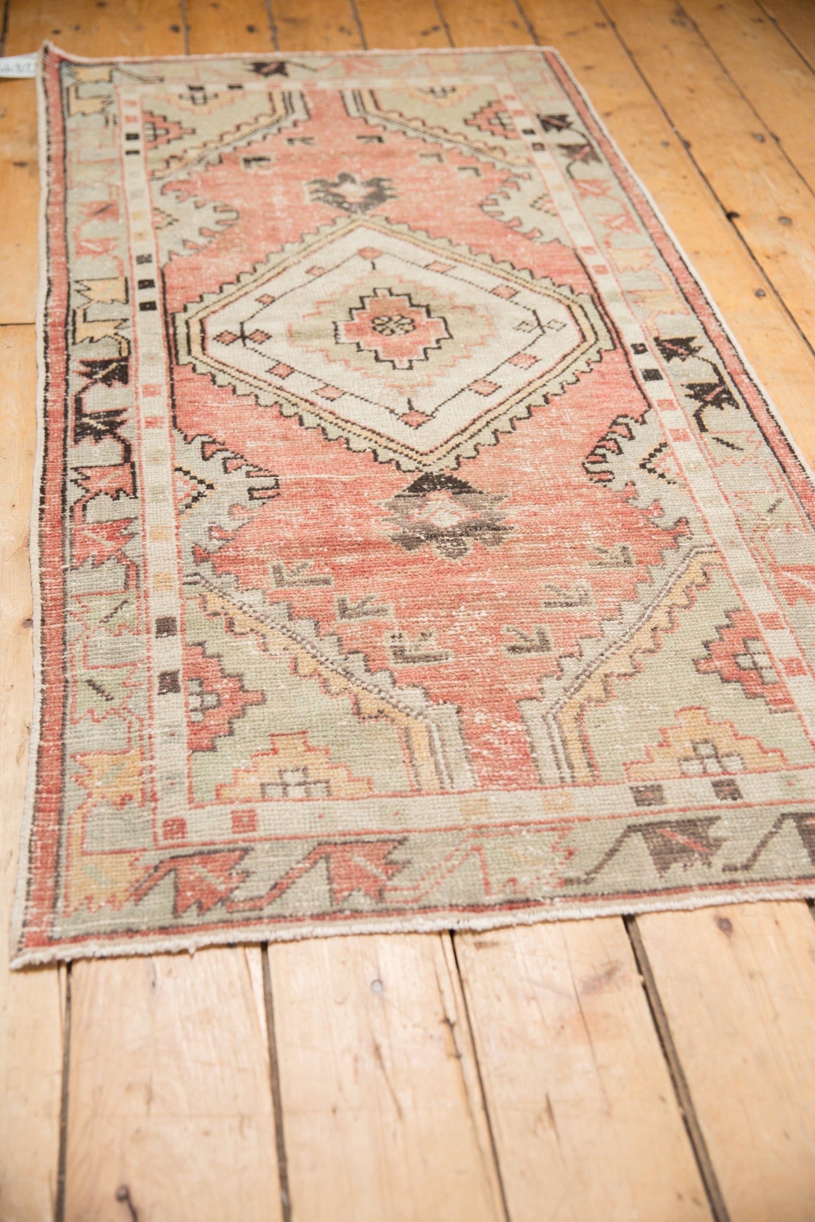 Vintage Distressed Oushak Rug Runner // ONH Item: 12845, Image 3