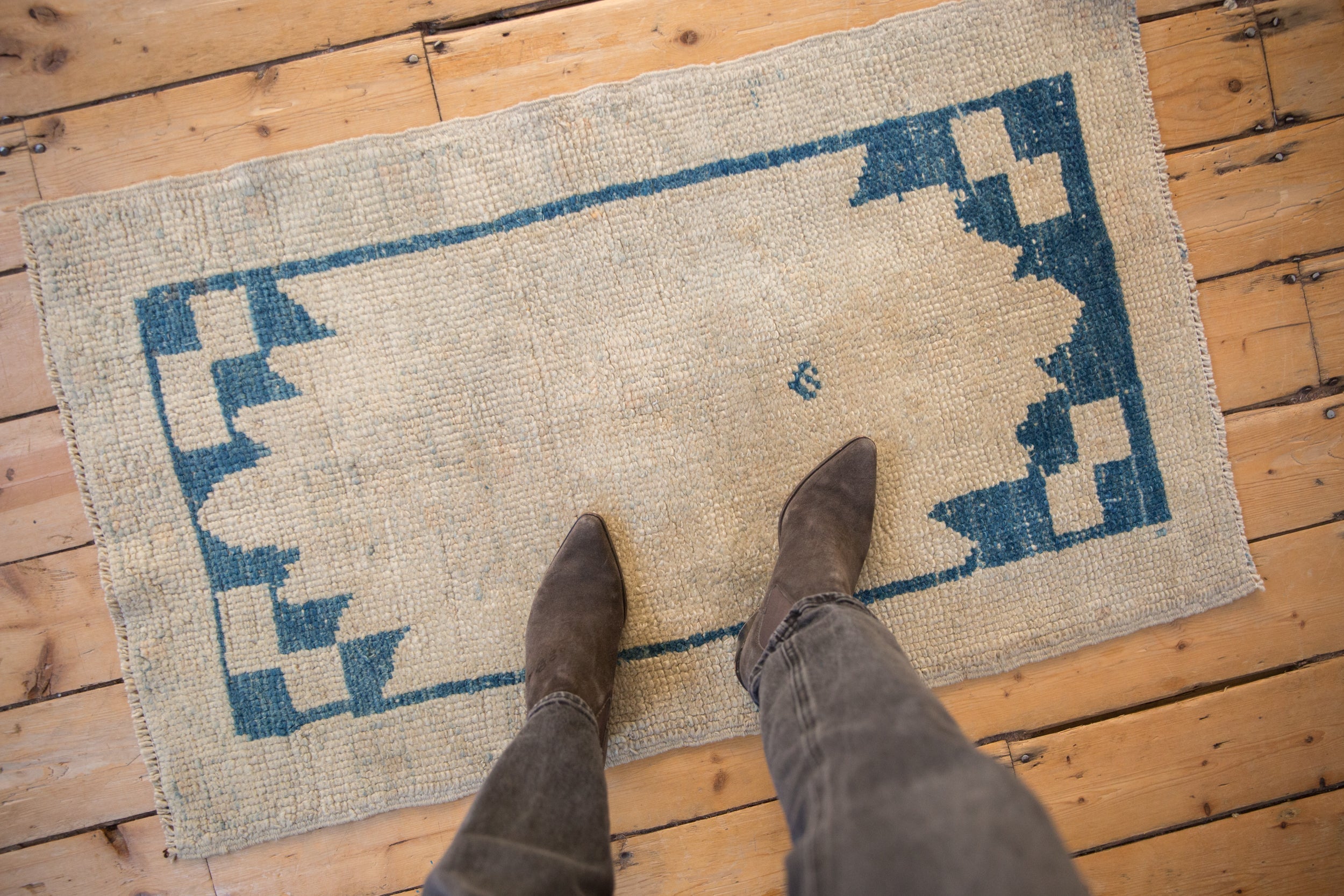 Distressed Oushak Rug Runner // ONH Item: 12868, Image 1