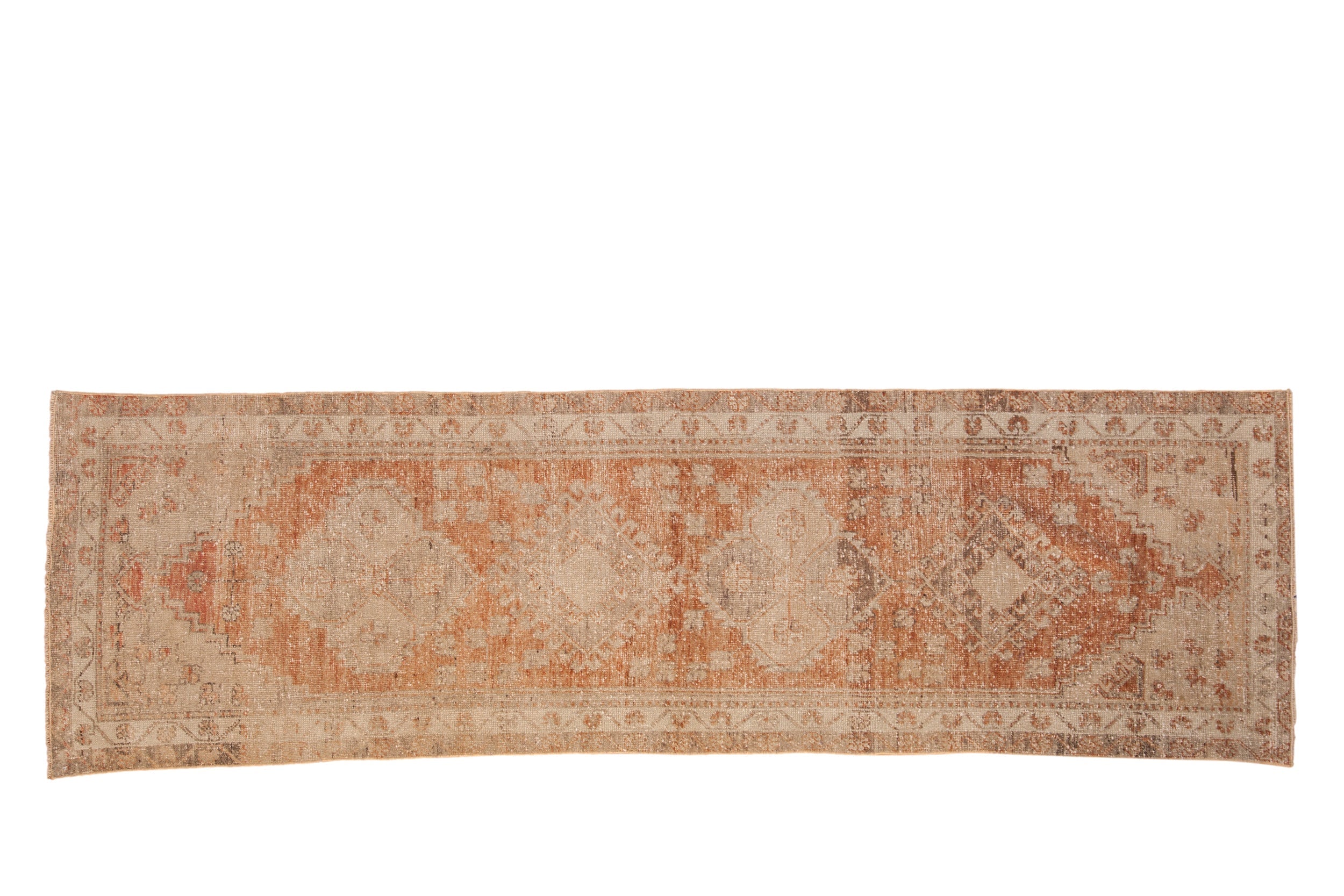 Vintage Distressed Oushak Rug Runner // ONH Item: 12875