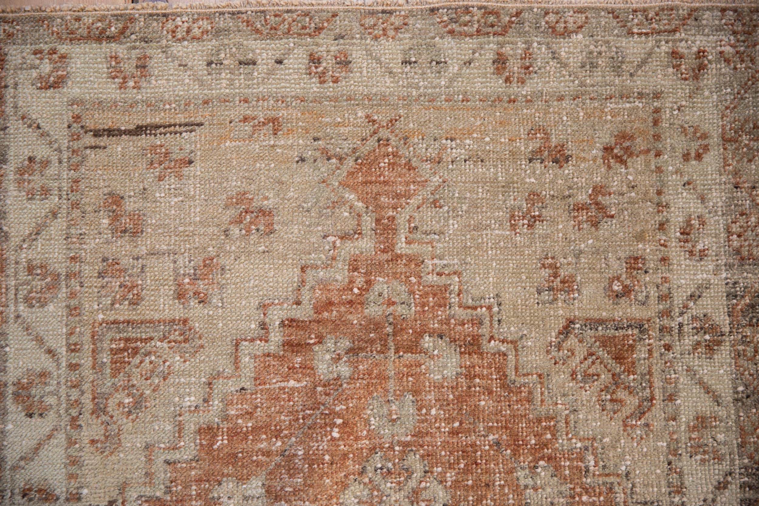 Vintage Distressed Oushak Rug Runner // ONH Item: 12875, Image 2
