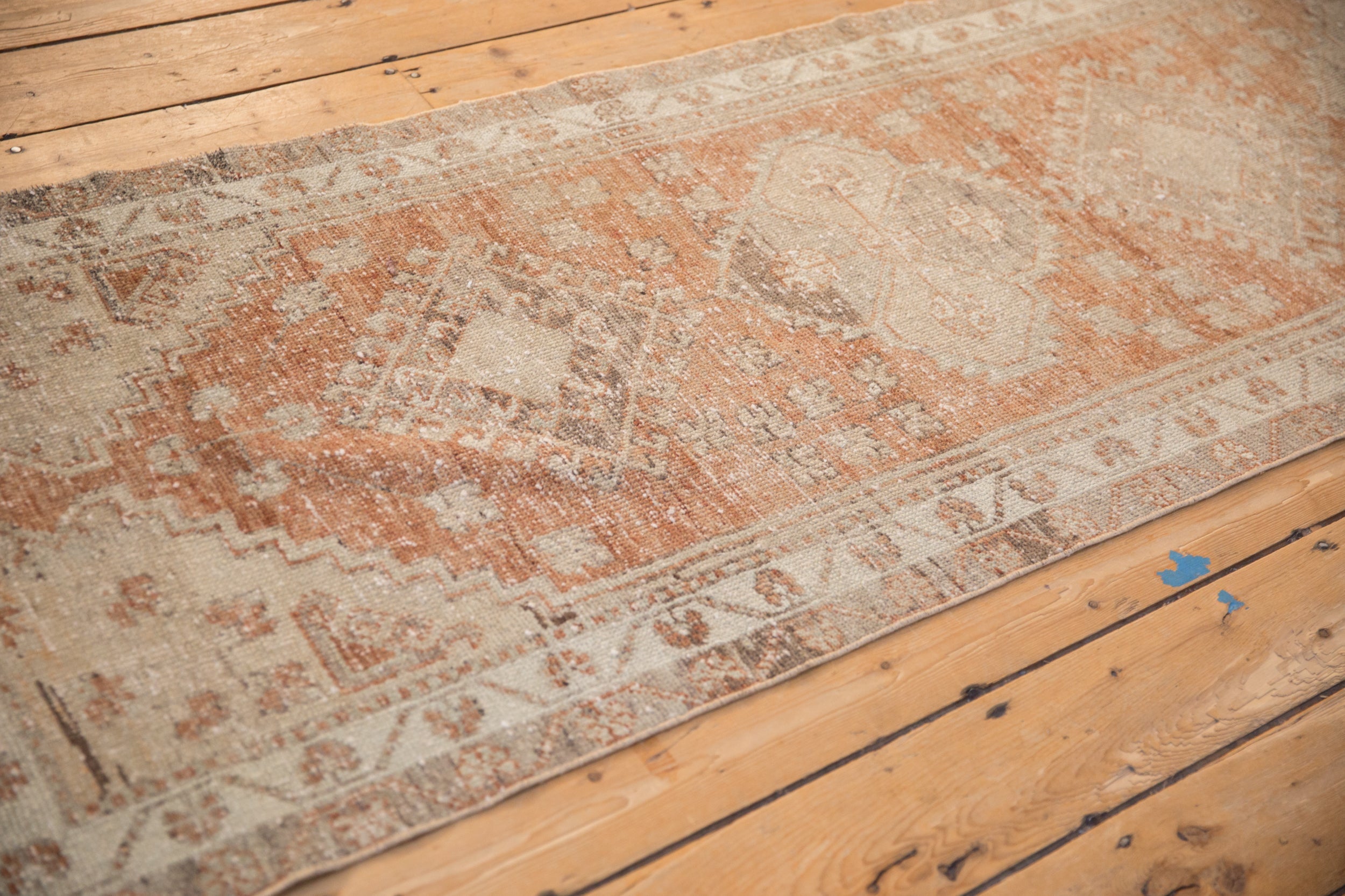 Vintage Distressed Oushak Rug Runner // ONH Item: 12875, Image 4