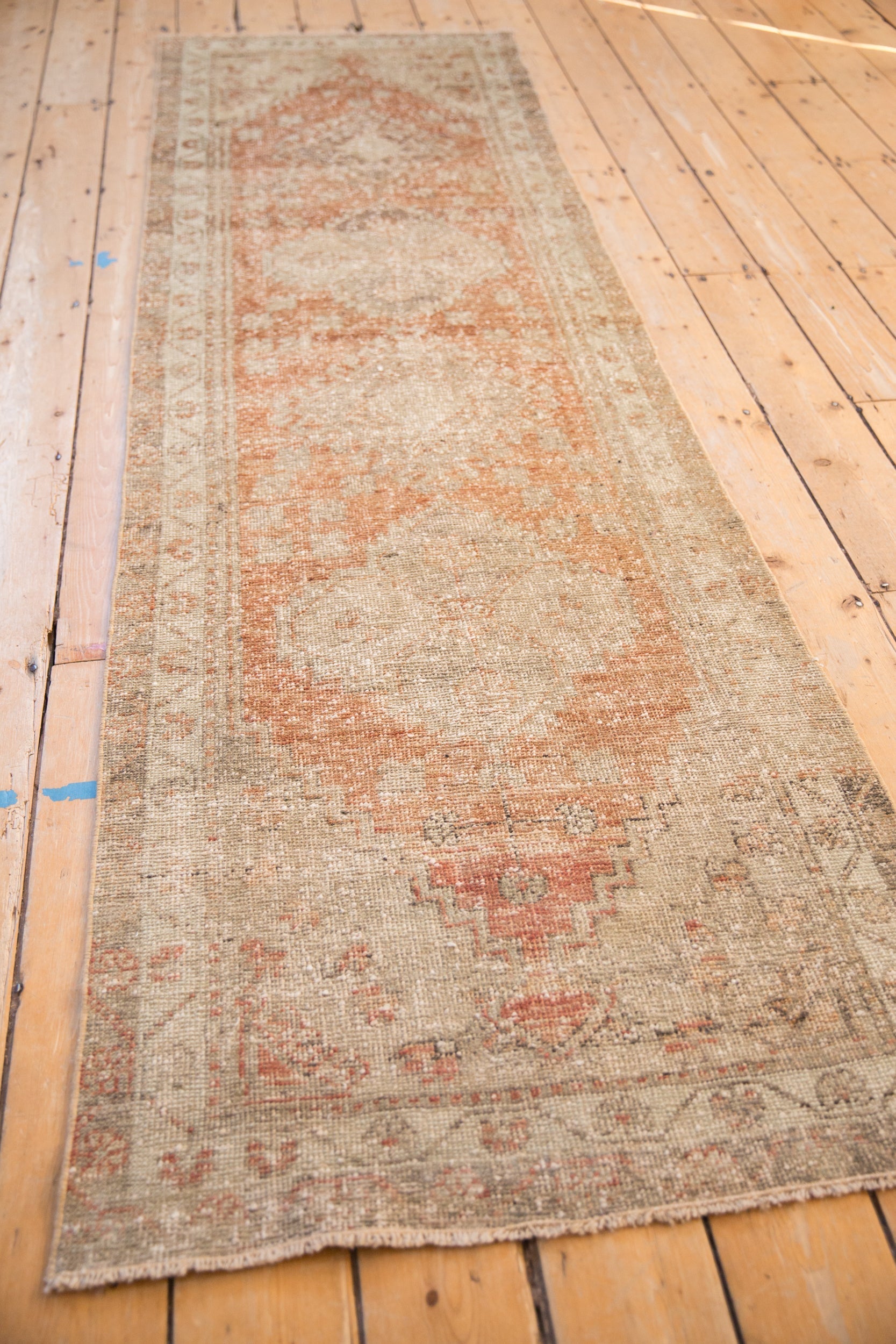 Vintage Distressed Oushak Rug Runner // ONH Item: 12875, Image 5