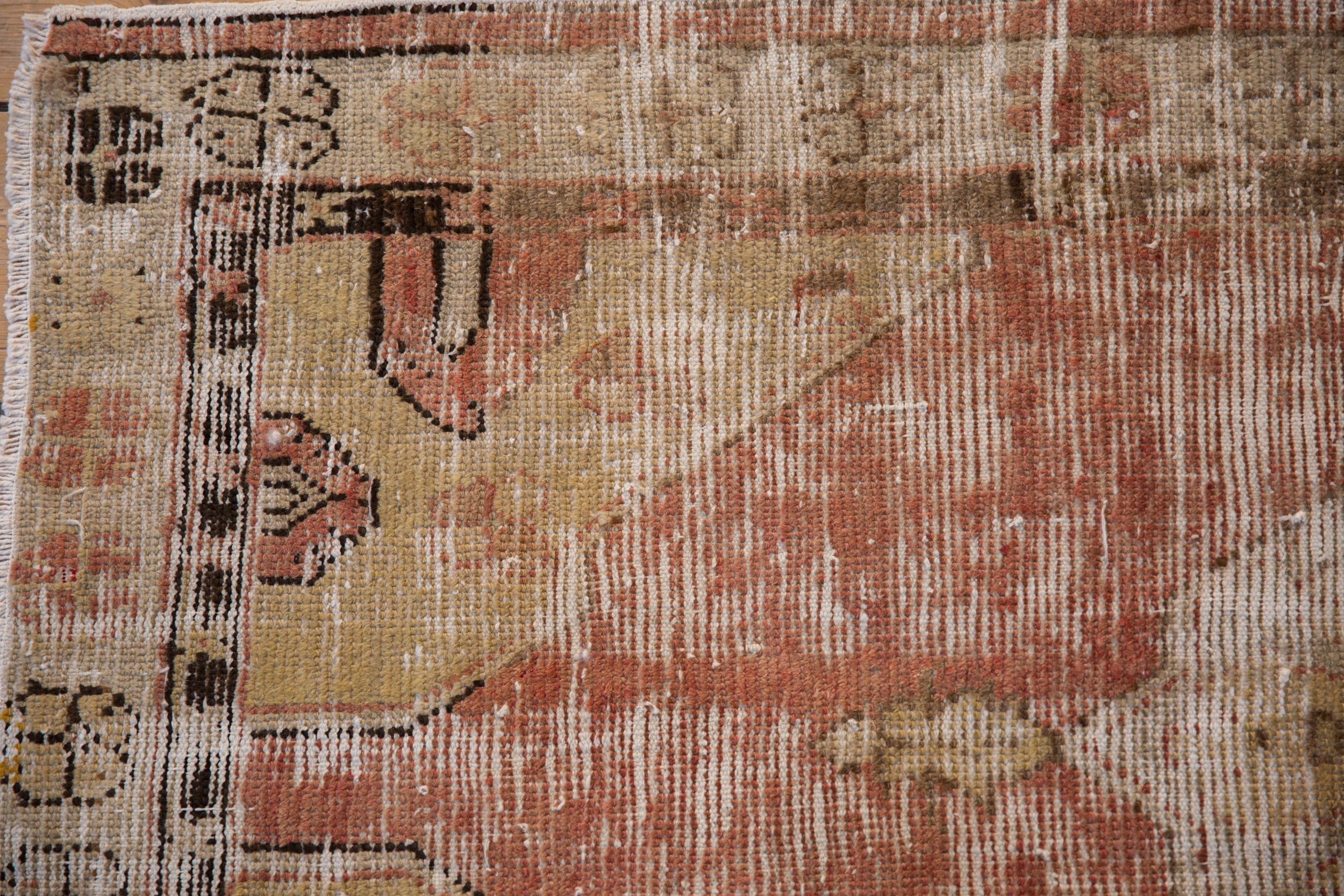 Vintage Distressed Oushak Rug // ONH Item: 12878, Image 2