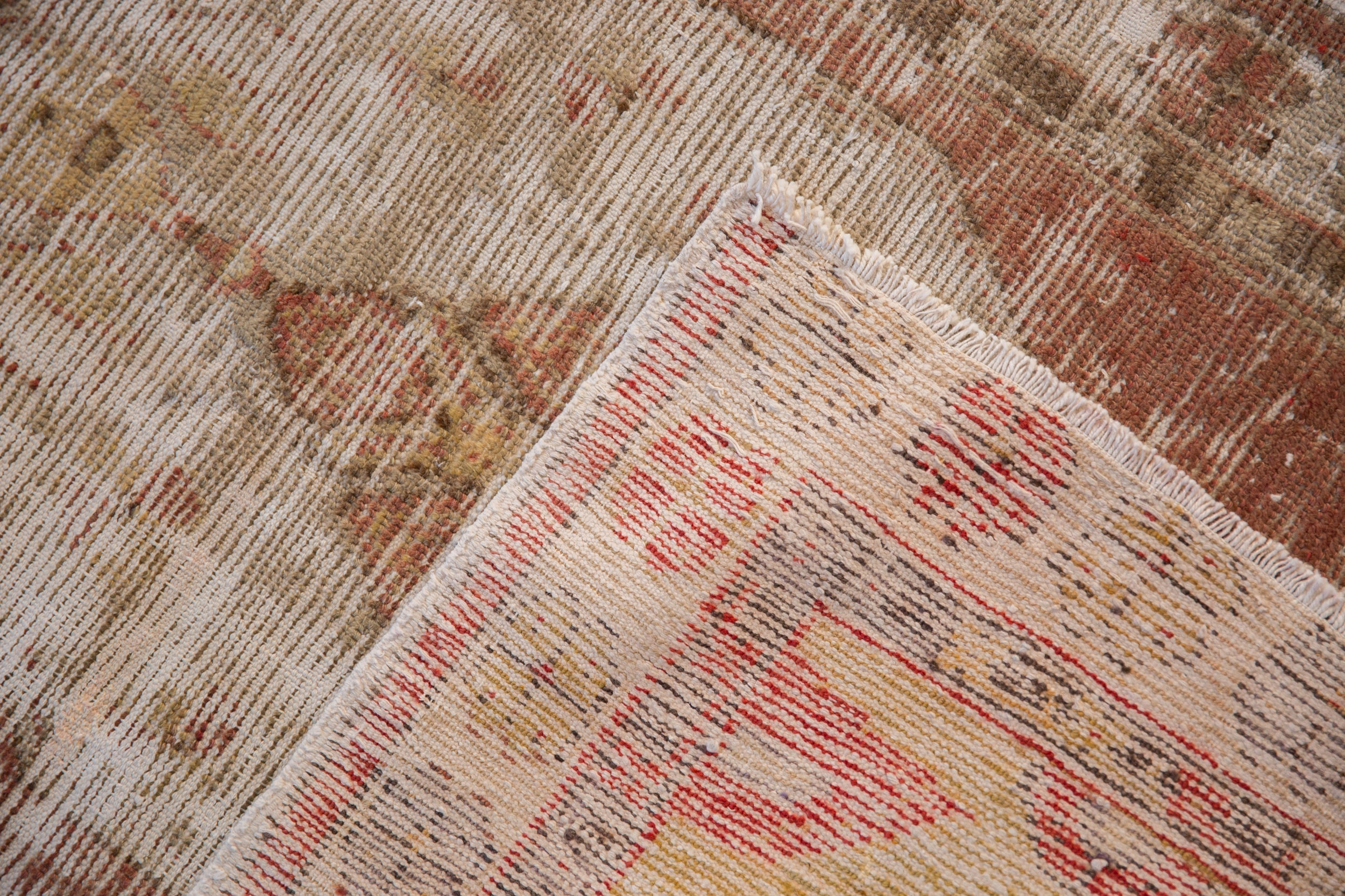 Vintage Distressed Oushak Rug // ONH Item: 12878, Image 8