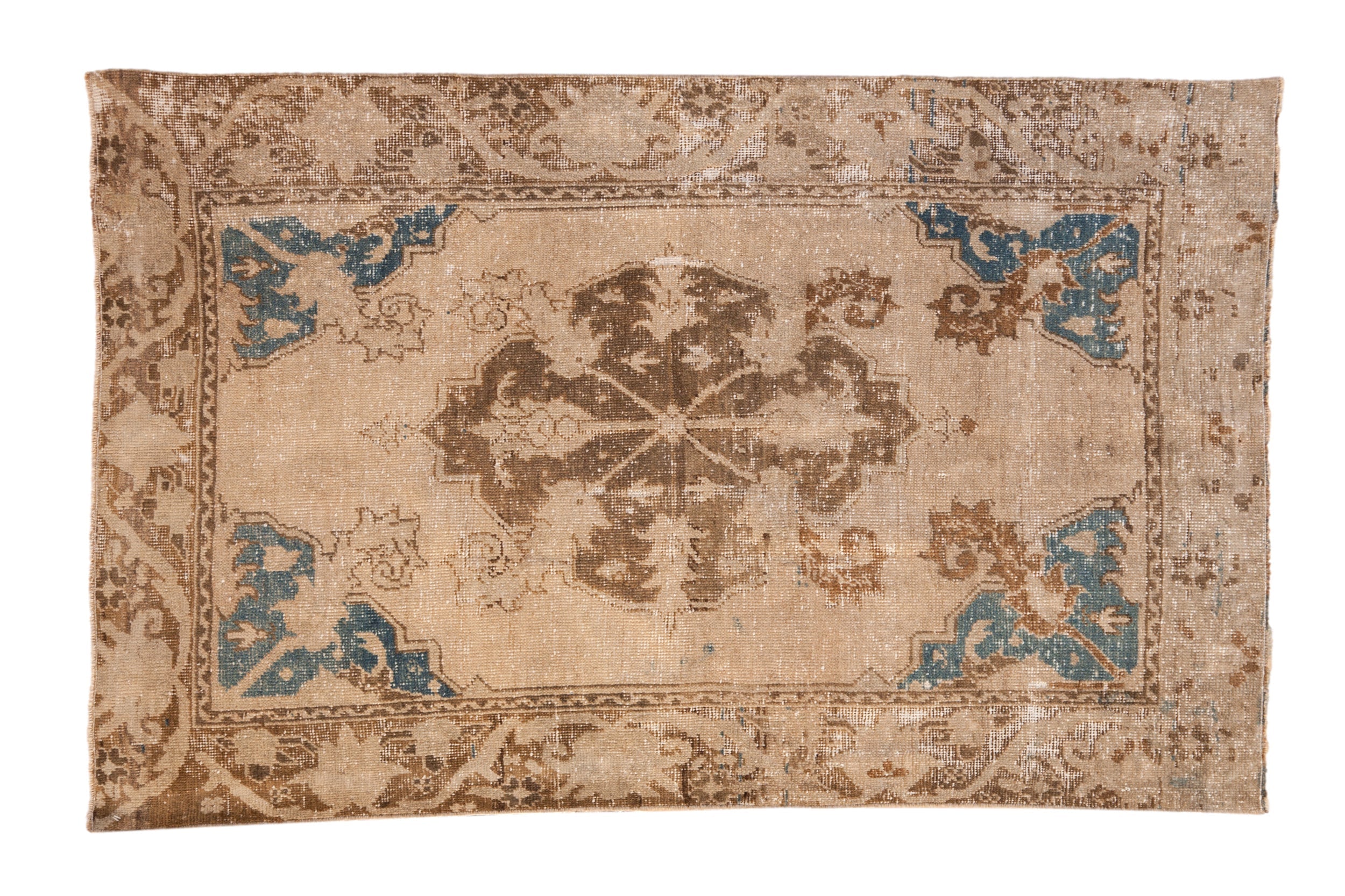 Vintage Distressed Oushak Rug // ONH Item: 12879