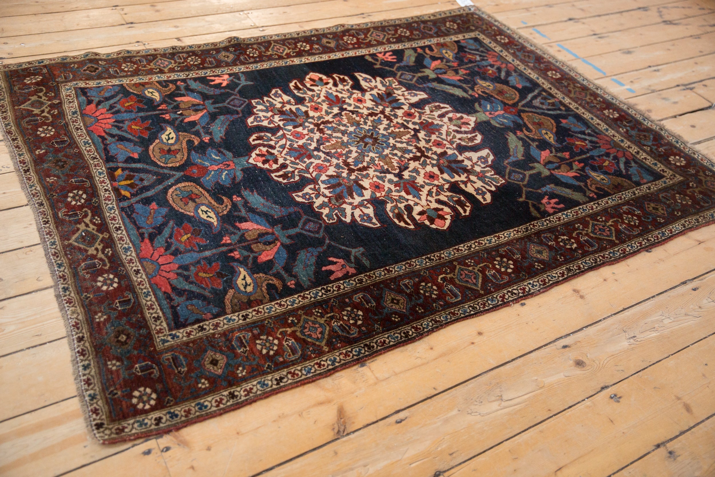 Antique Kurdish Bijar Rug // ONH Item: 12881, Image 6