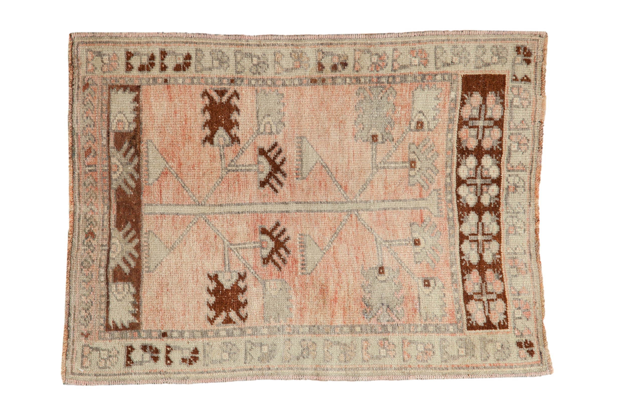 2.5x3.5 Vintage Distressed Oushak Rug // ONH Item 128901