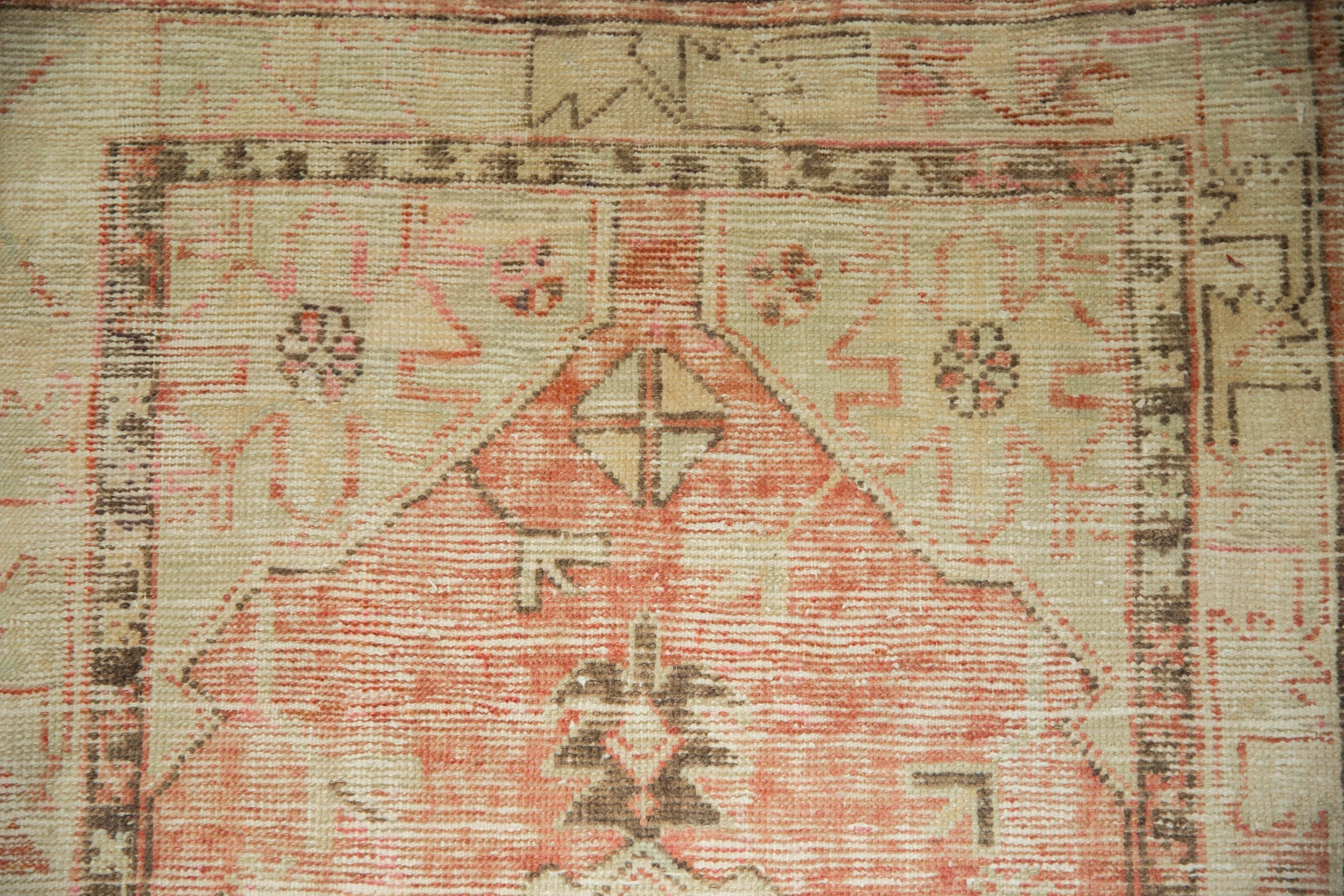 2.5x5 Vintage Distressed Oushak Rug Runner // ONH Item 12893, Image 1