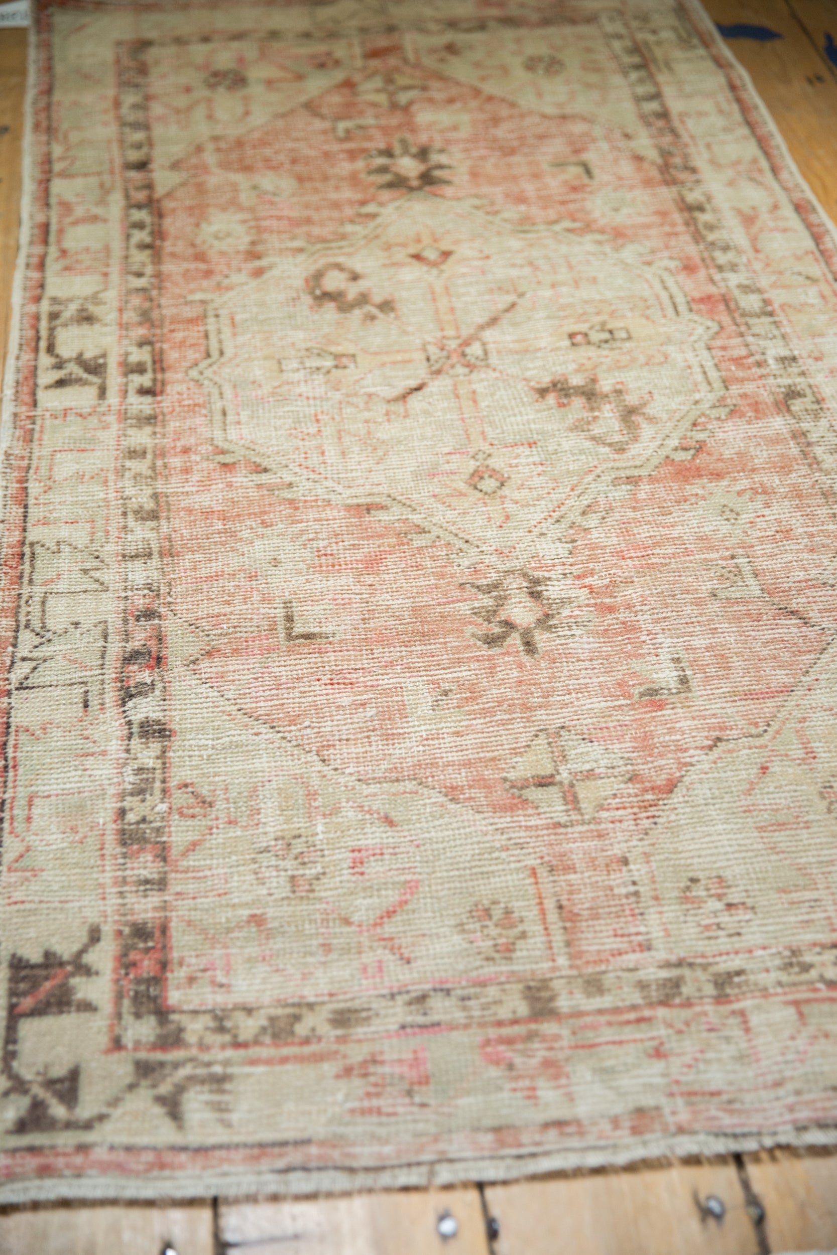 2.5x5 Vintage Distressed Oushak Rug Runner // ONH Item 12893, Image 4