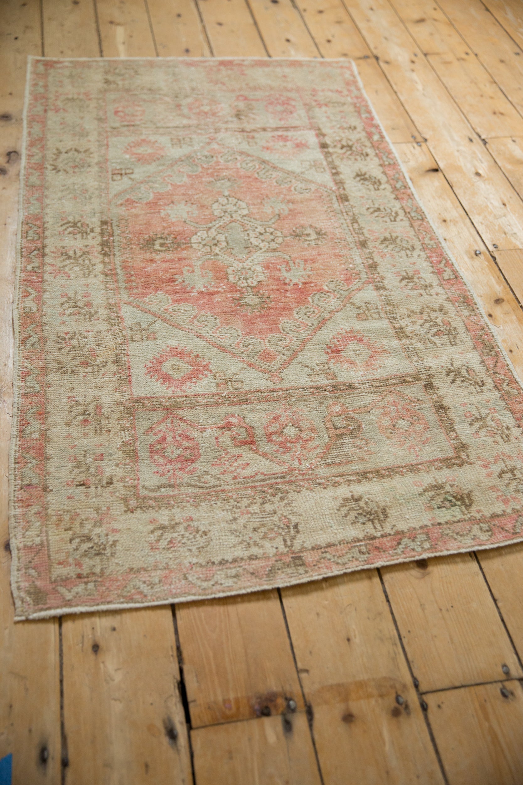 2.5x5 Vintage Distressed Oushak Rug Runner // ONH Item 12910, Image 6