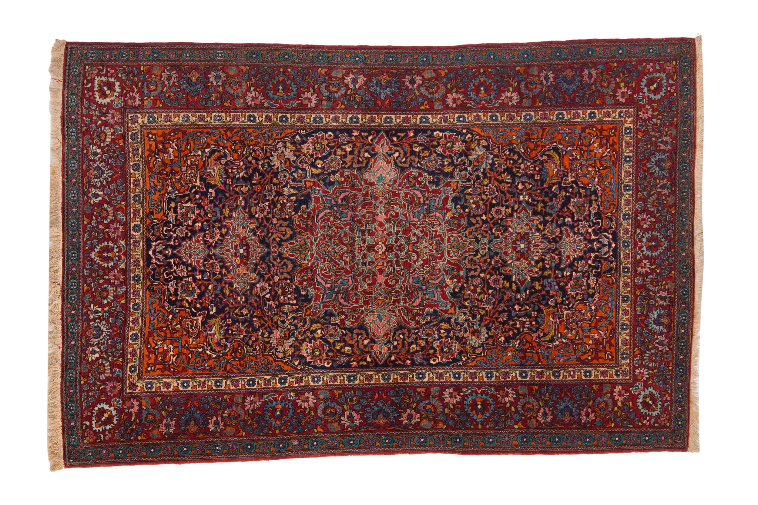 Antique Fine Kashan Rug // ONH Item: 12913