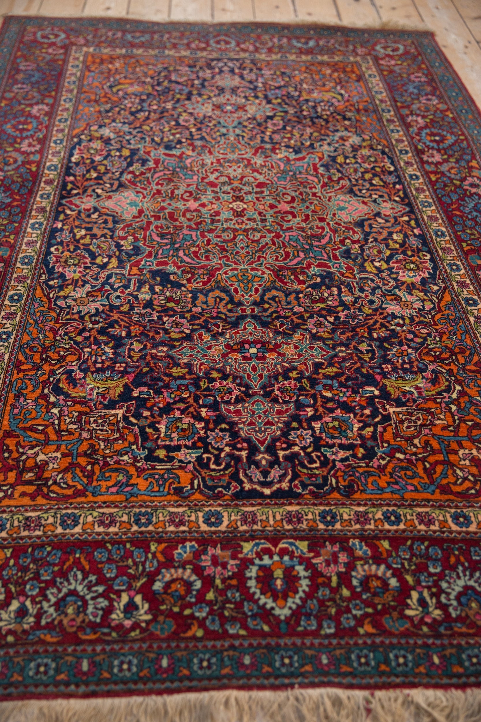 Antique Fine Kashan Rug // ONH Item: 12913, Image 8
