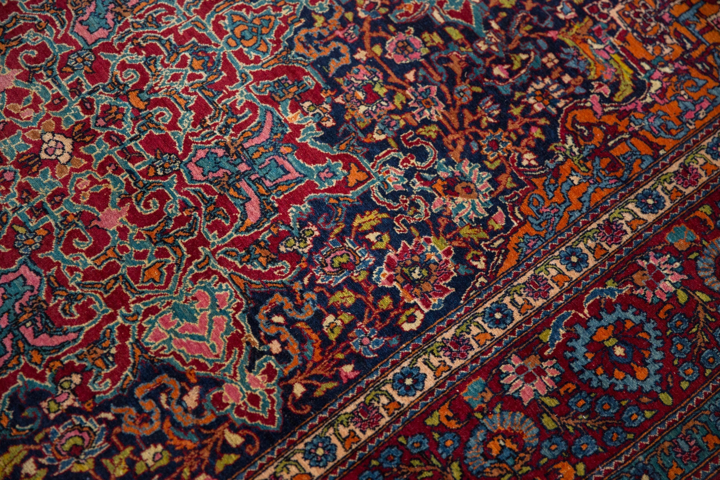Antique Fine Kashan Rug // ONH Item: 12913, Image 11