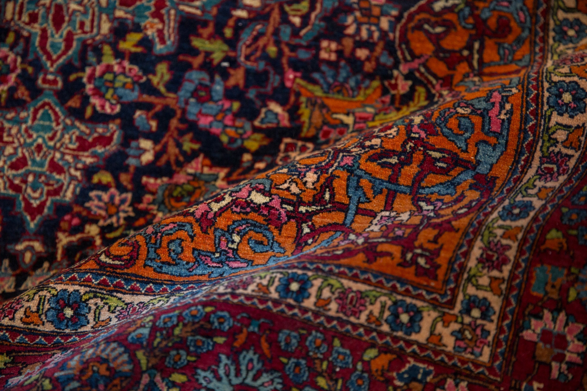 Antique Fine Kashan Rug // ONH Item: 12913, Image 13