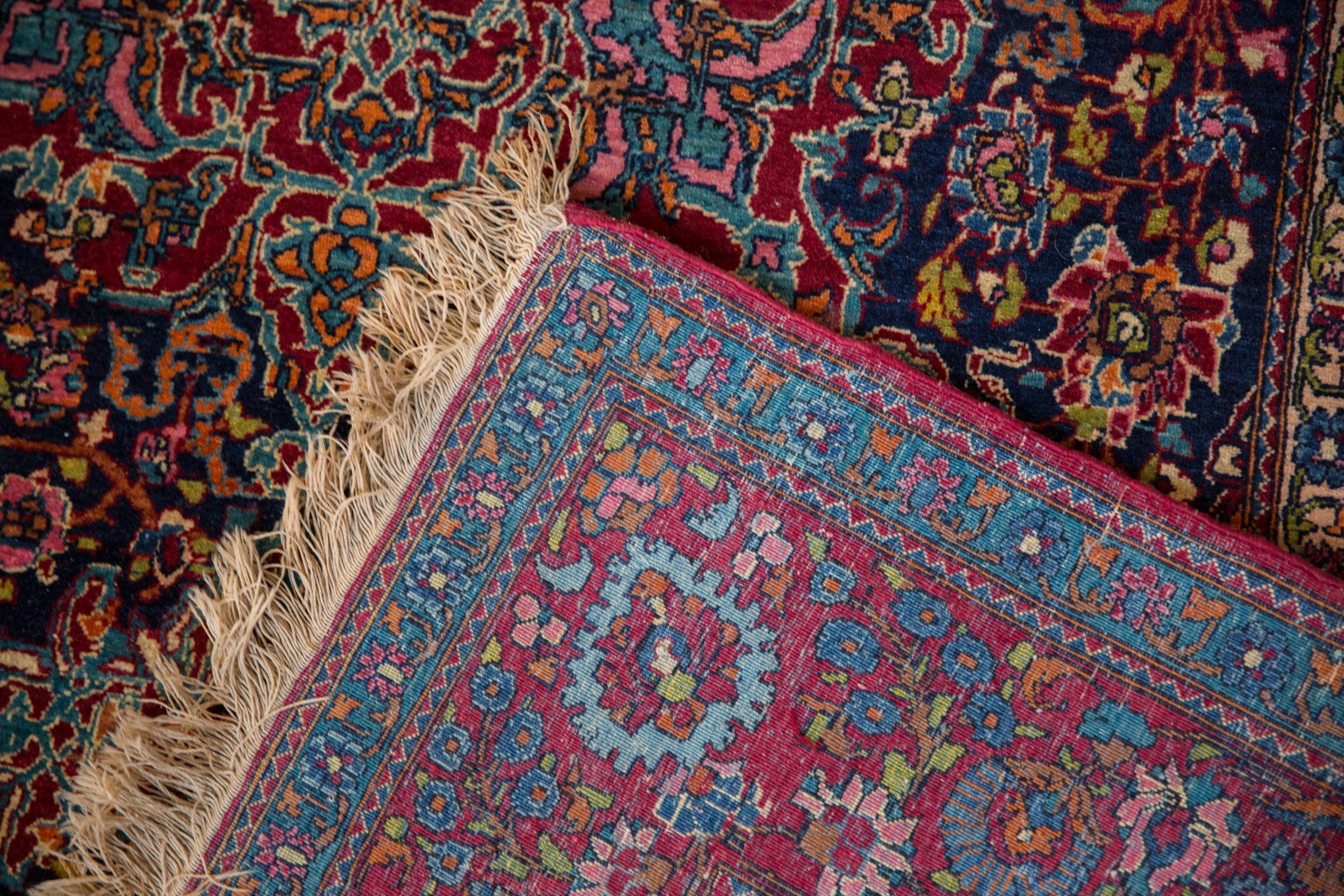 Antique Fine Kashan Rug // ONH Item: 12913, Image 14