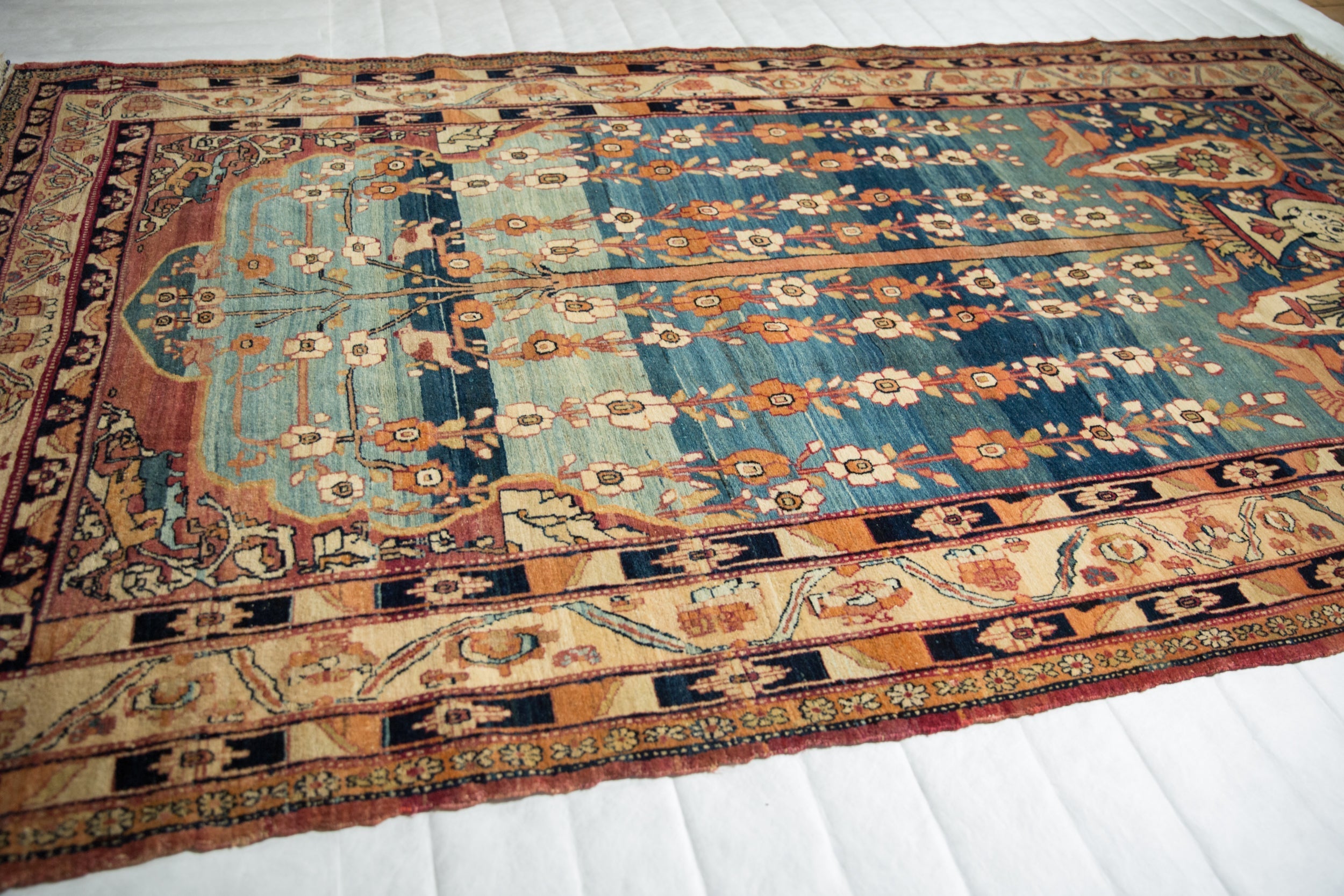5.5x9.5 Antique Kermanshah Carpet // ONH Item 12925, Image 13